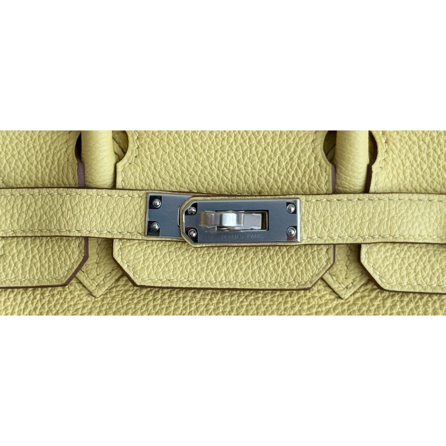 Hermes Birkin 25 Jaune Poussin Yellow Togo Leather Palladium Hardware