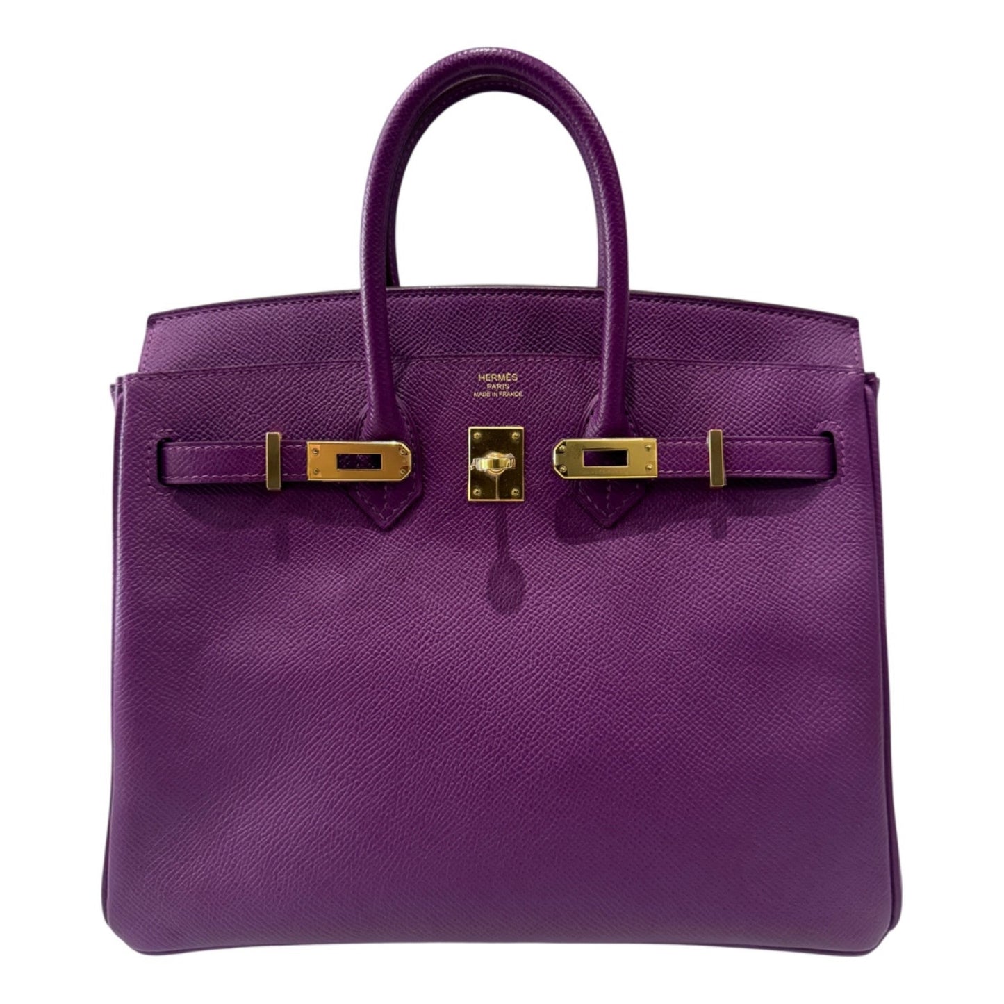 Hermes Birkin 25 Anemone Purple Epsom Leather Gold Hardware RARE