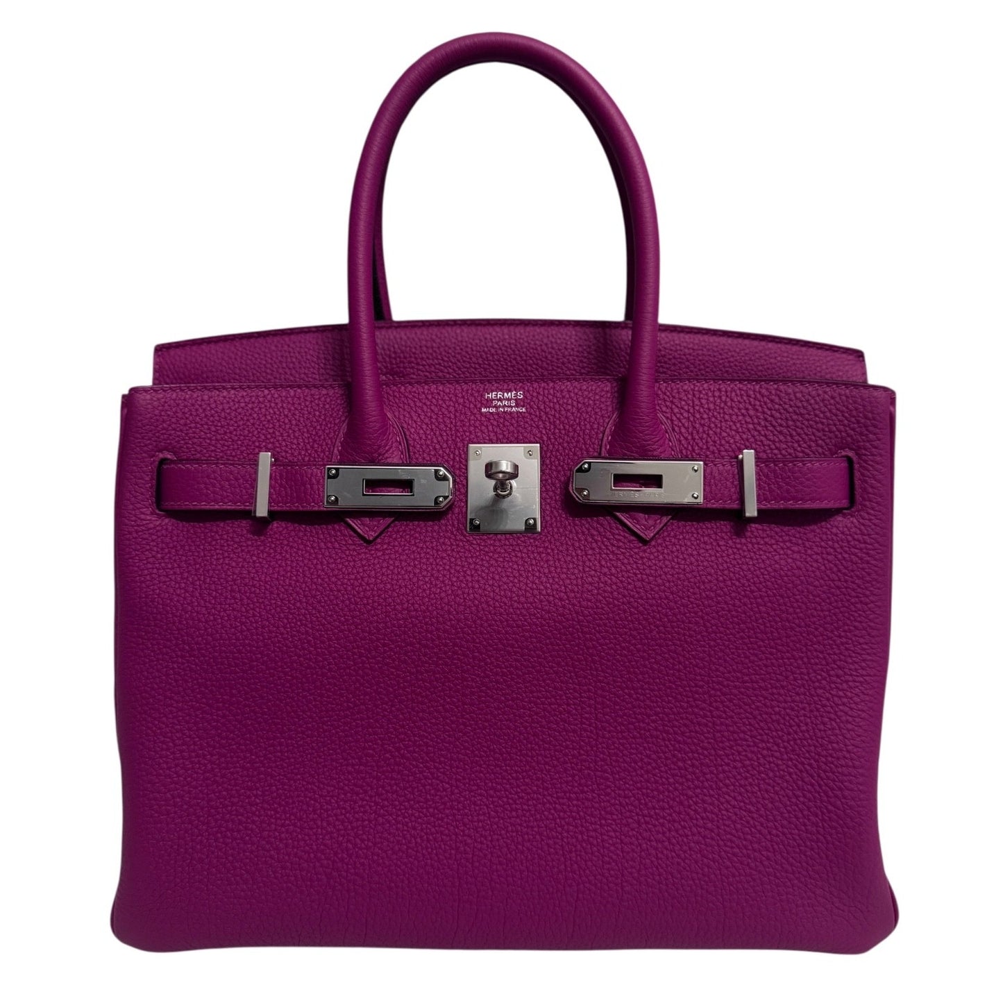 Hermes Birkin 30 Rose Pourpre Pink Purple Togo Leather Palladium Hardware