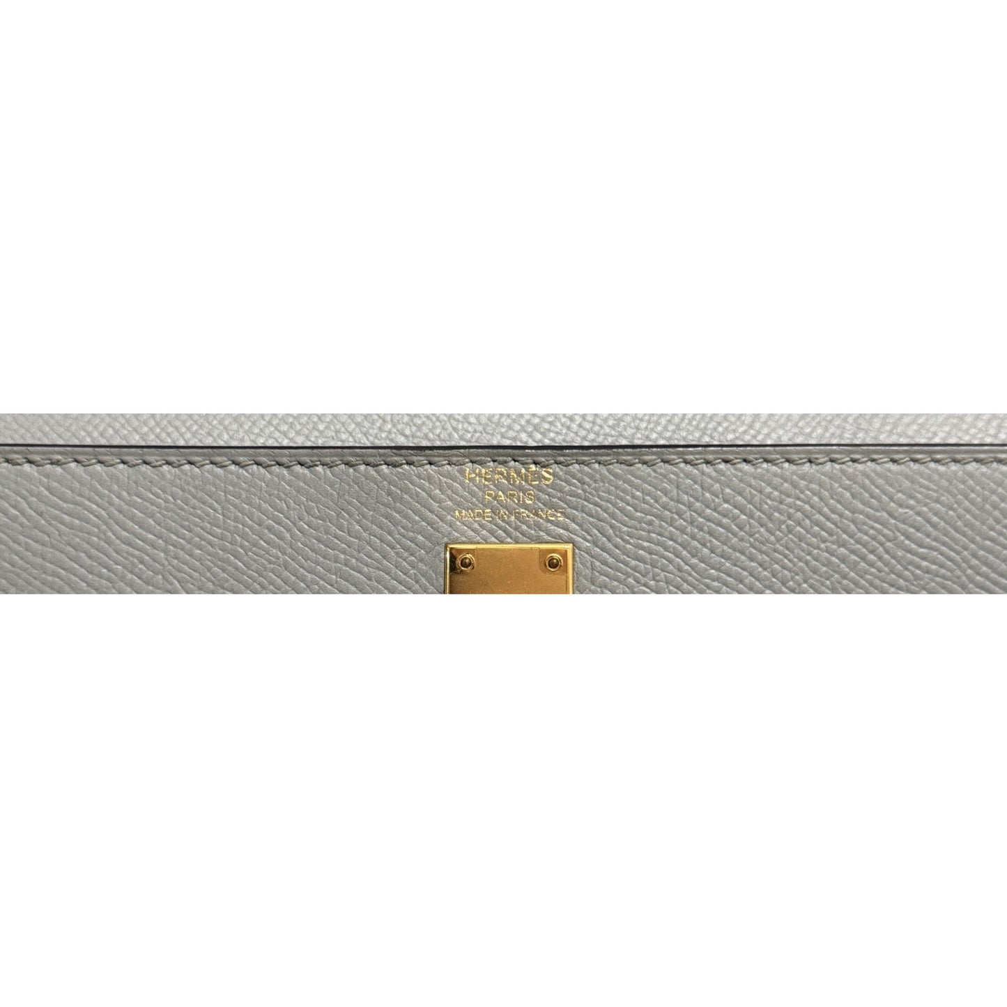 Hermes Kelly 25 Sellier Gris Mouette Gray Epsom Leather Gold Hardware