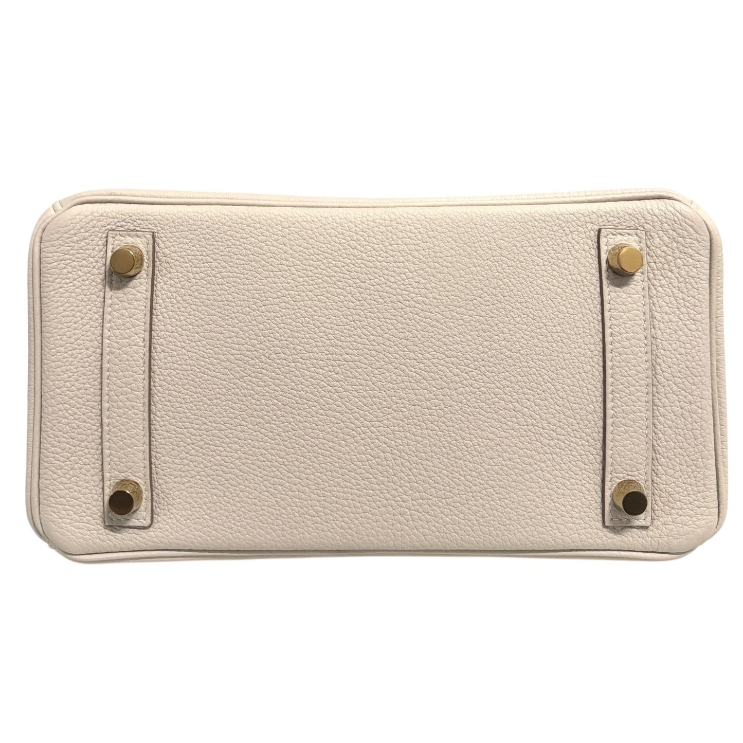 Hermes Birkin 25 Craie White Beige Togo Leather Gold Hardware Handbag