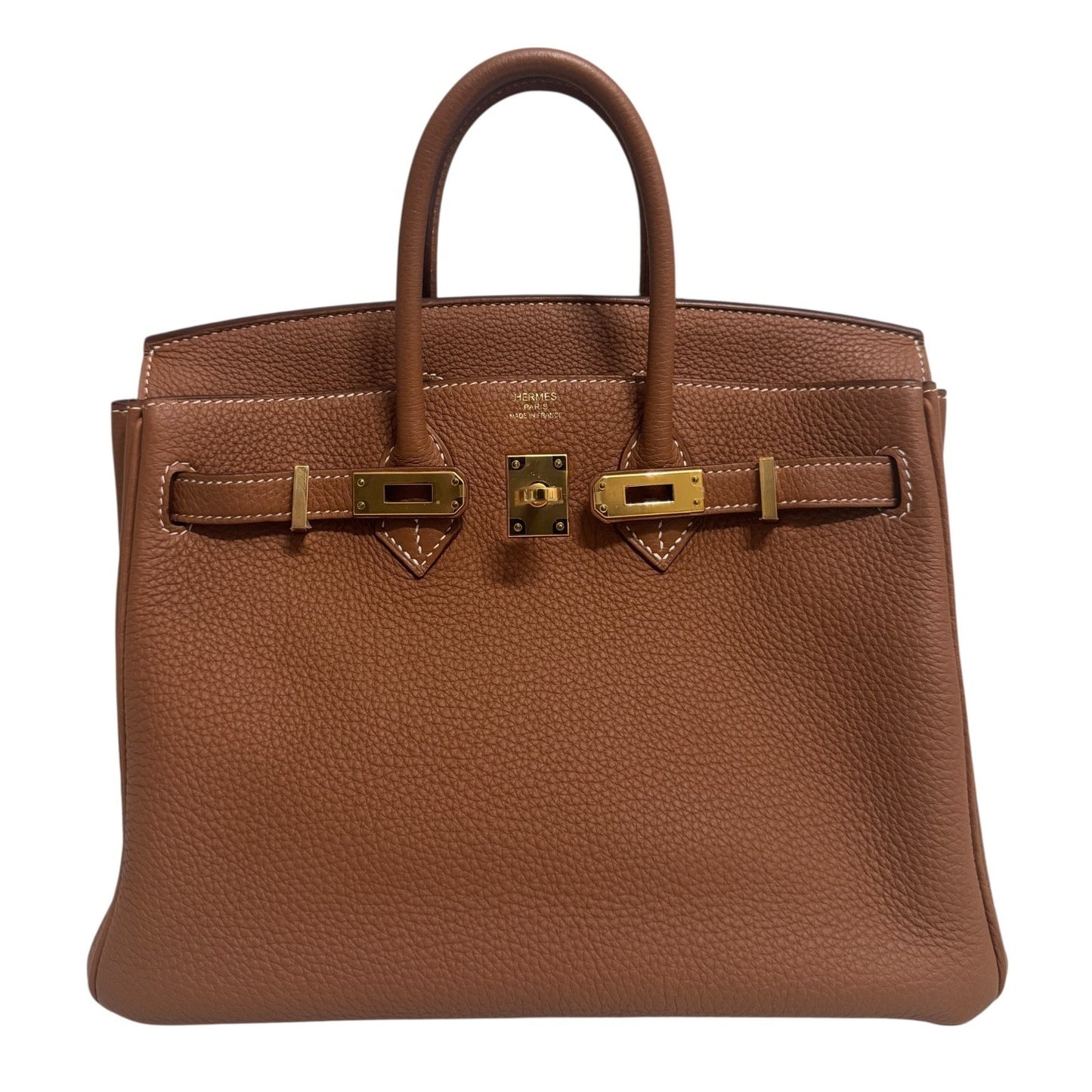 Hermes Birkin 25 Gold Tan Togo Leather Gold Hardware