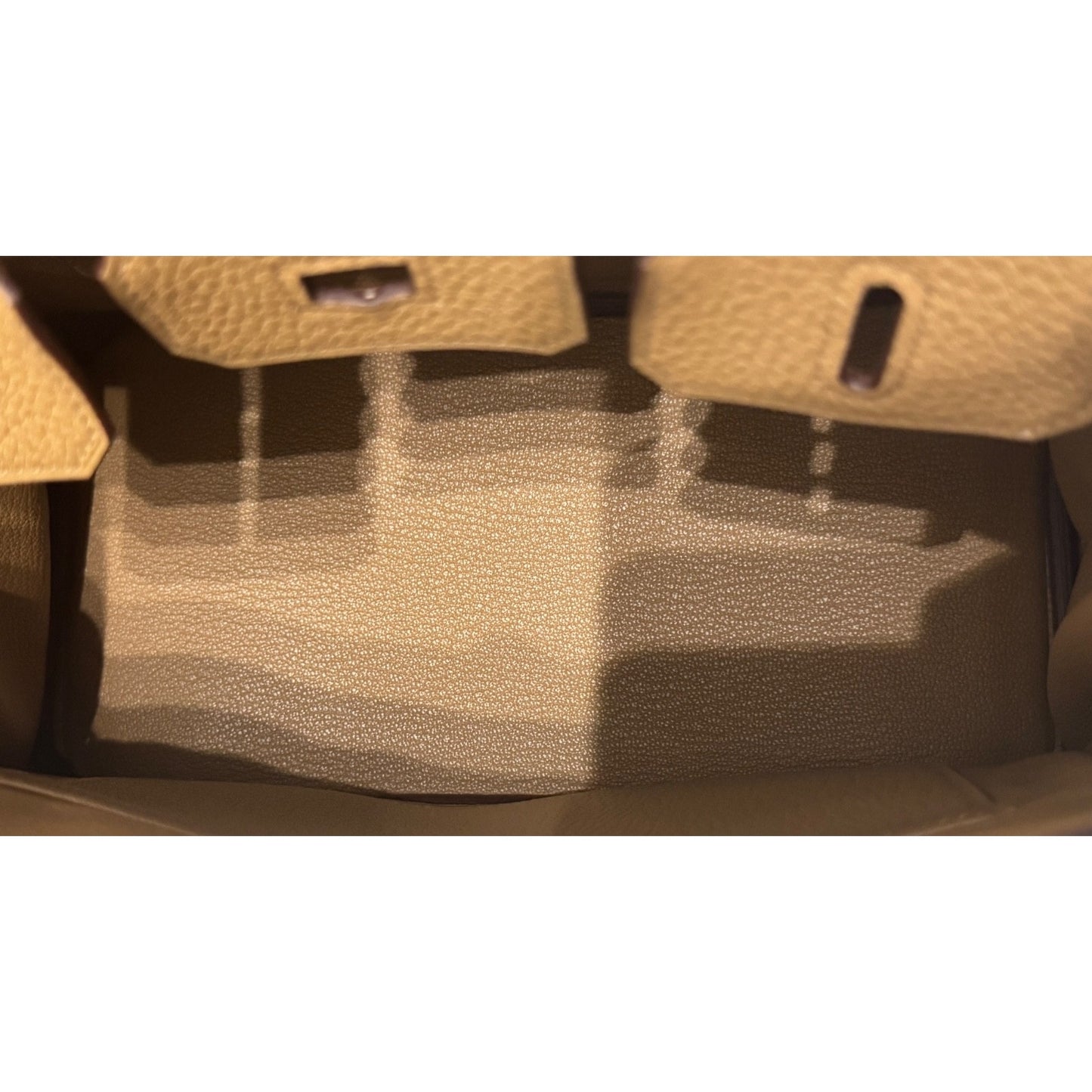 Hermes Birkin 25 Biscuit Tan Beige Togo Leather Gold Hardware NEW