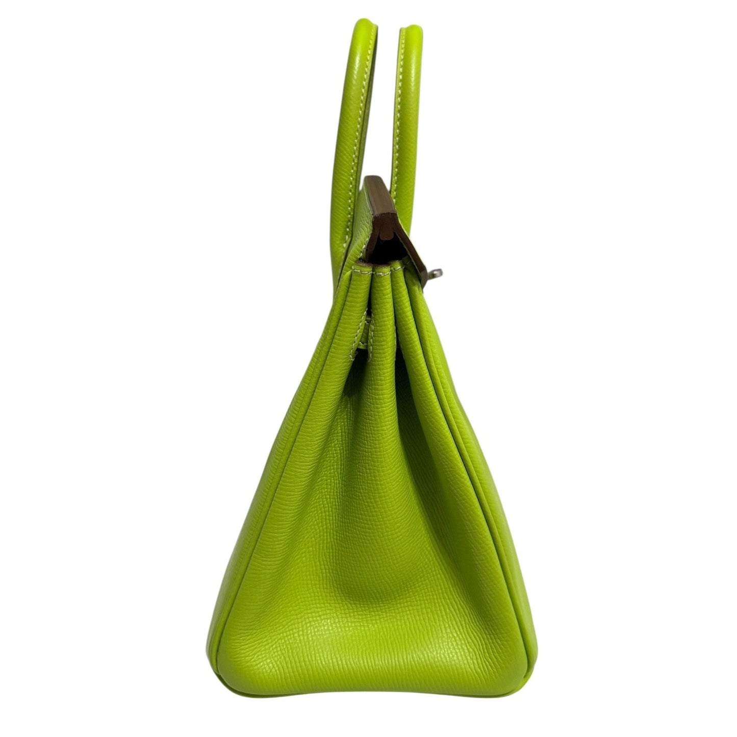 Hermes Birkin 25 Kiwi Epsom Lichen Green Epsom Leather Palladium Hardware