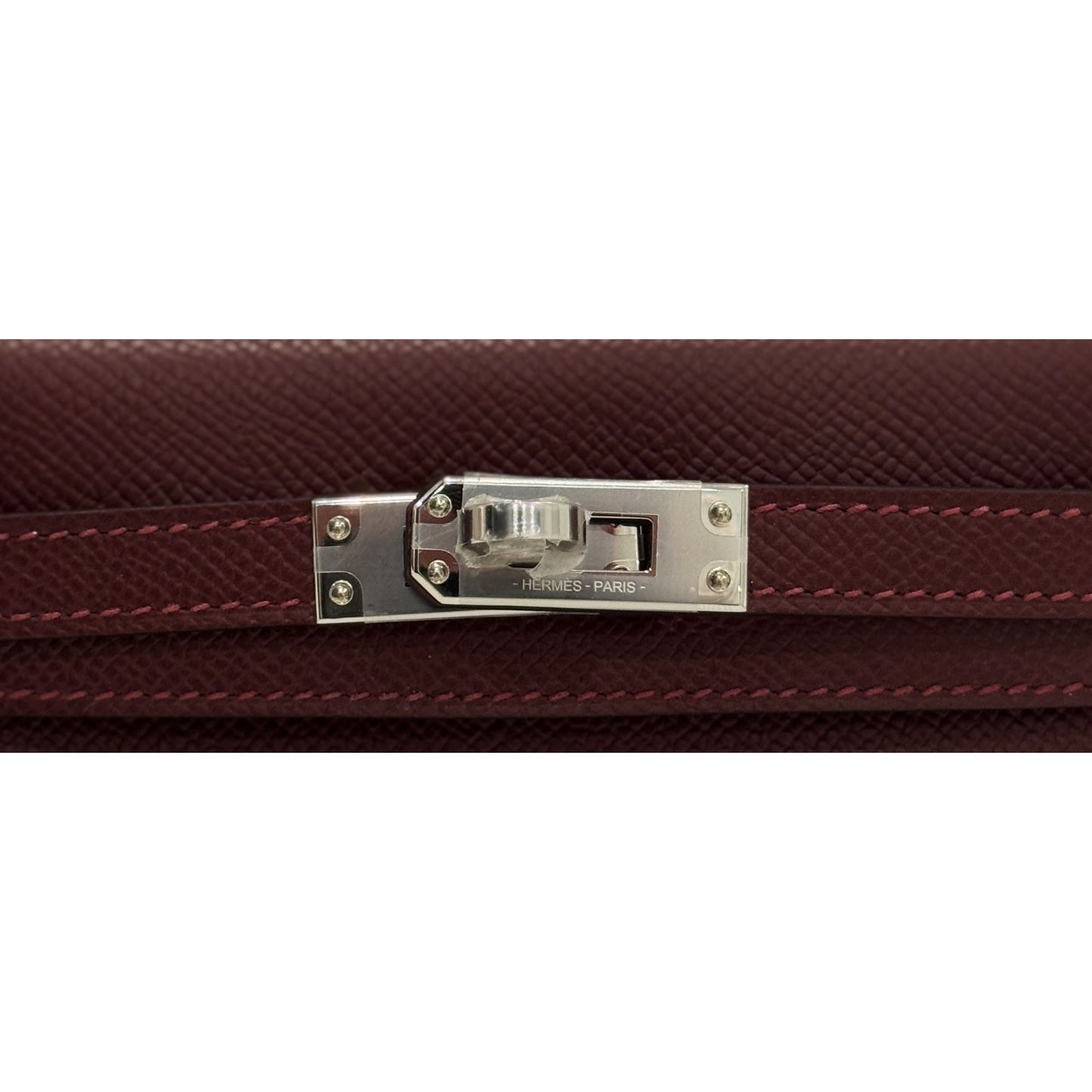 Hermes Mini Kelly Tri Color Rouge H Gold Bai Brun Epsom Palladium Hardware