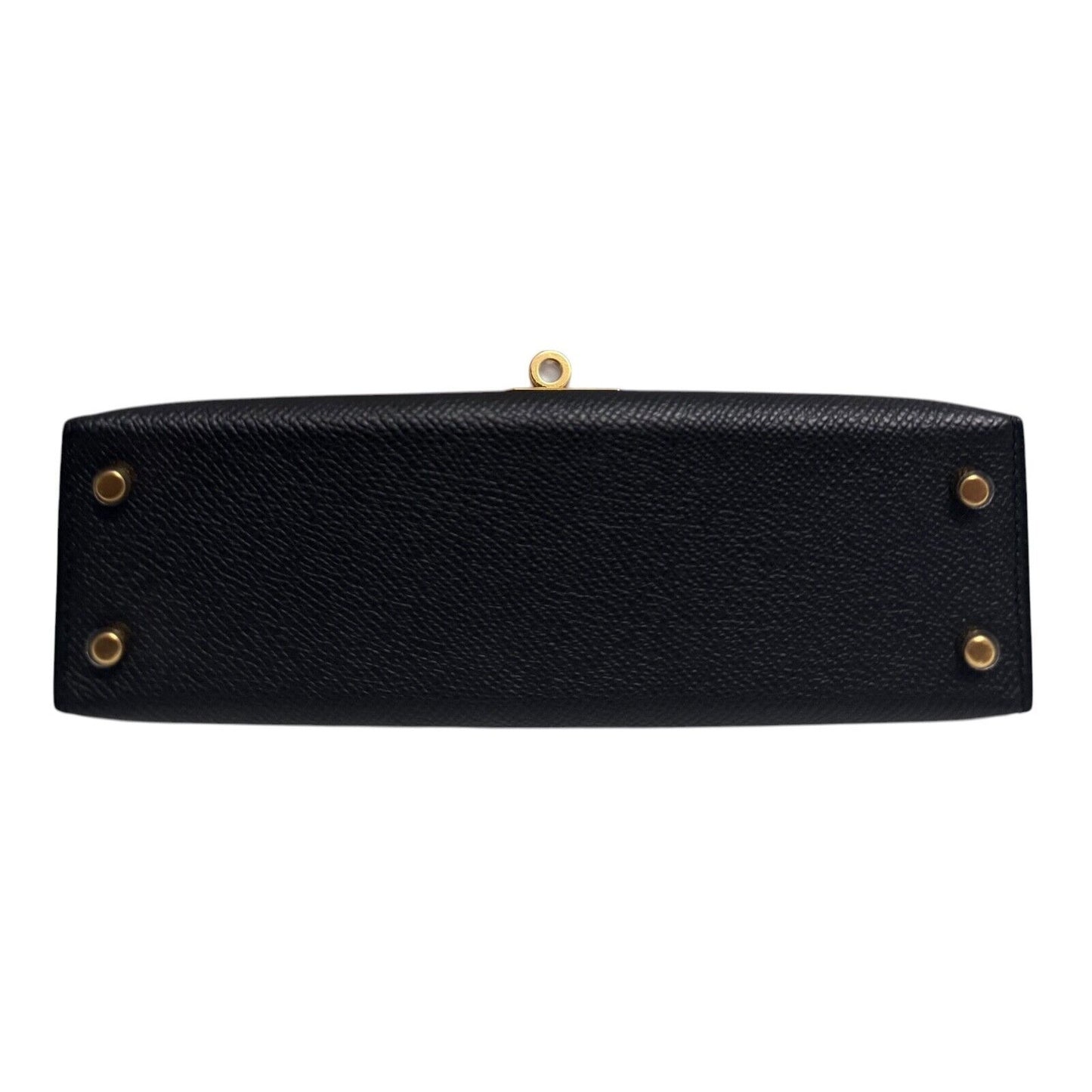 Hermes Kelly Mini 20 Black Noir Epsom Leather Gold Hardware