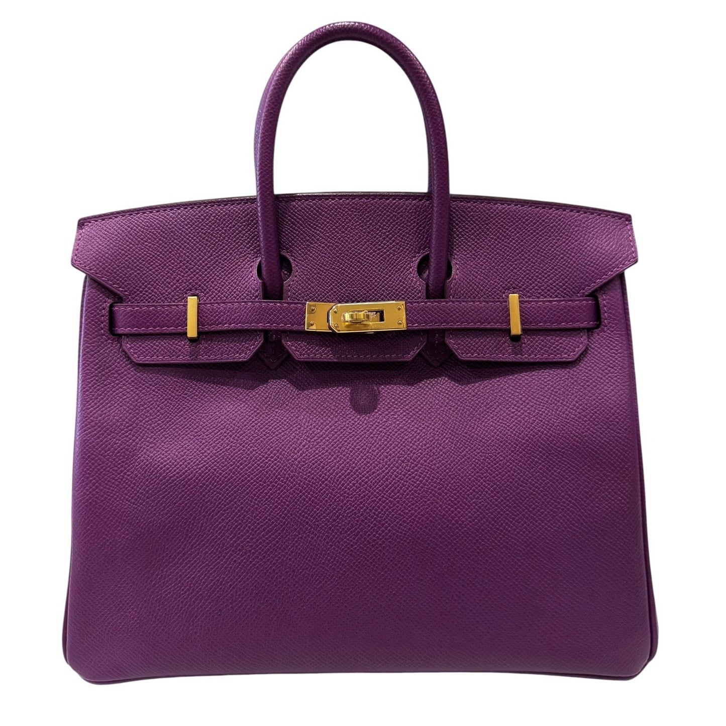 Hermes Birkin 25 Anemone Purple Epsom Leather Gold Hardware RARE