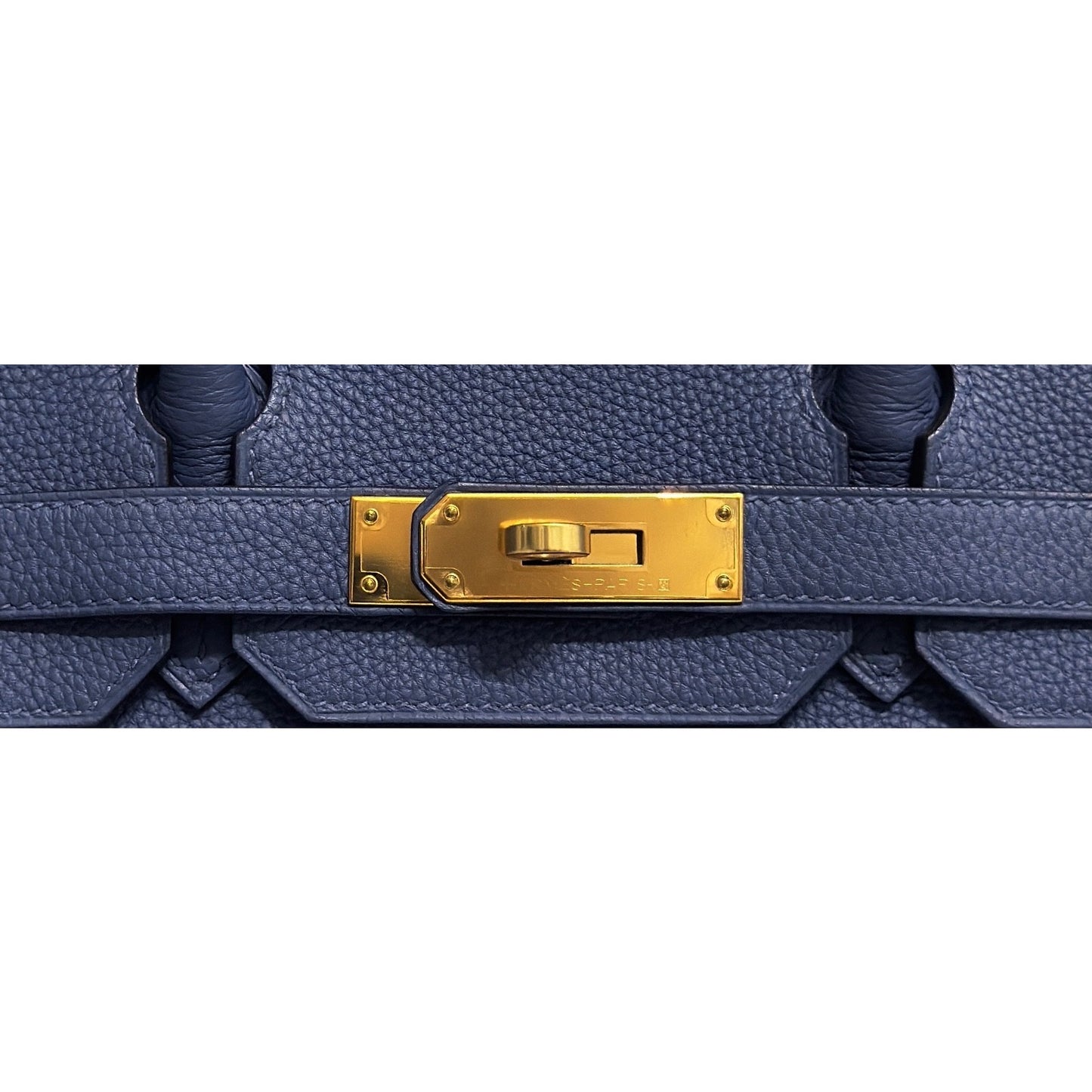 Hermes Birkin 30 Blue Brighton Togo Leather Gold Hardware RARE