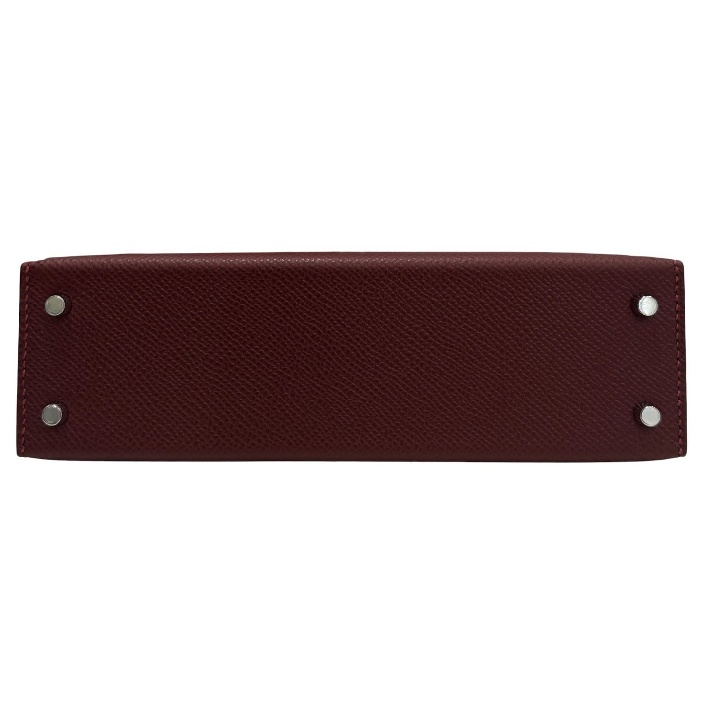 Hermes Mini Kelly Tri Color Rouge H Gold Bai Brun Epsom Palladium Hardware
