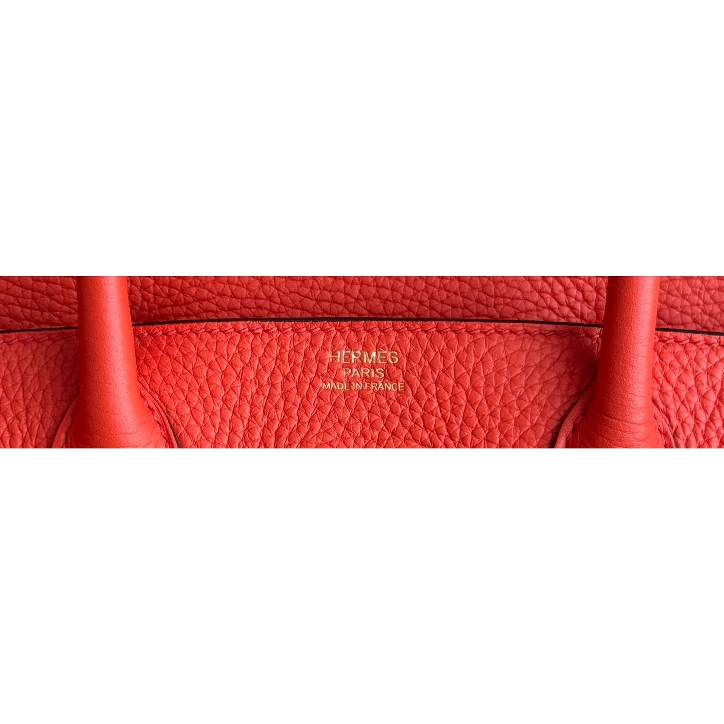 Hermes Birkin 30 Orange Poppy Togo Leather Gold Hardware