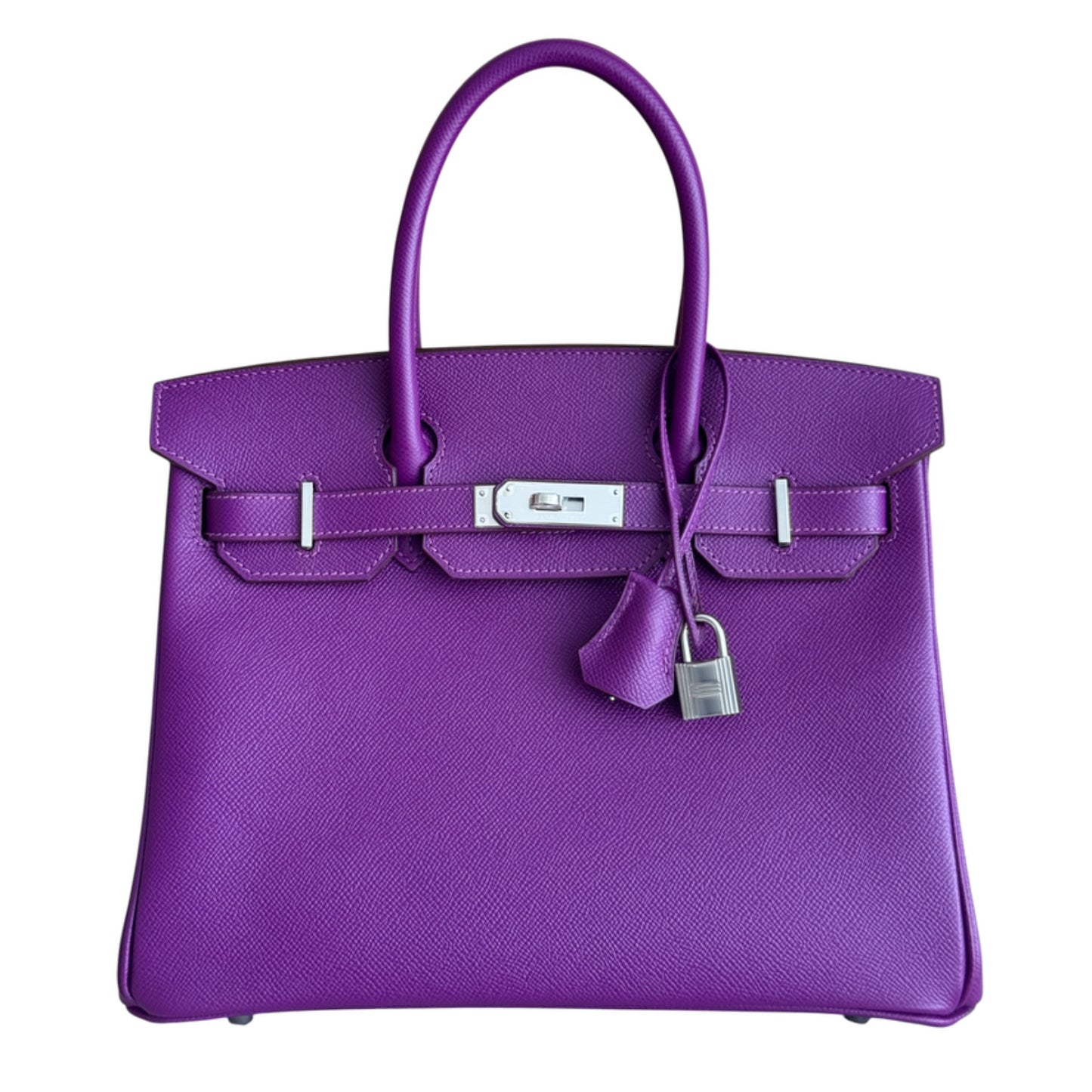 Hermes Birkin 30 Anemone Purple Epsom Leather Palladium Hardware