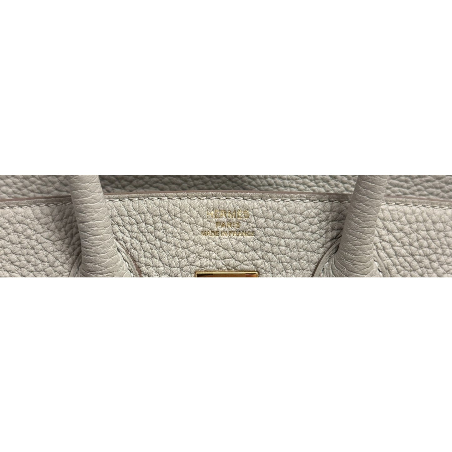 Hermes Birkin 25 Gris Perle Pearl Gray Togo Leather Gold Hardware