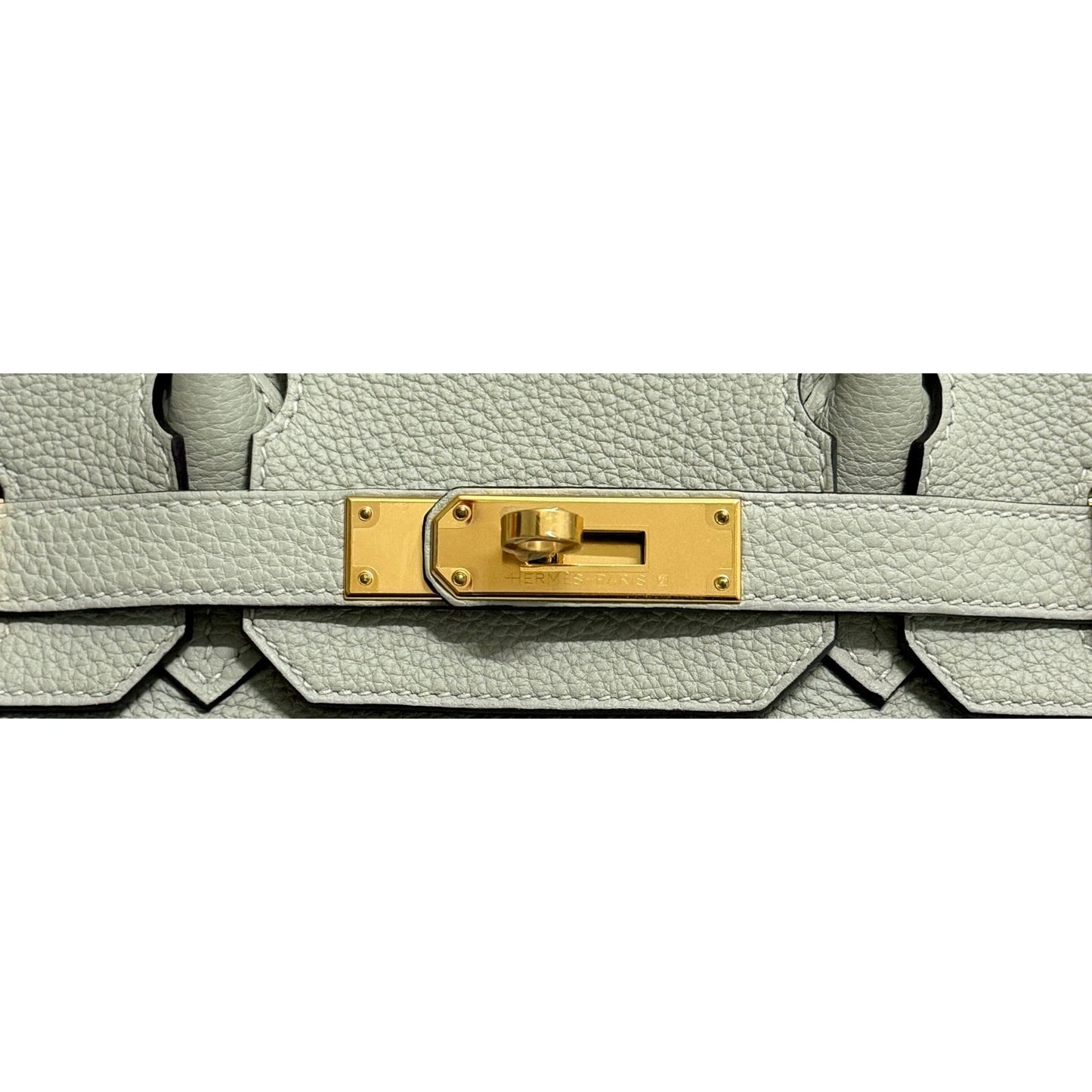 Hermes Birkin 30 Gris Neve Gray Togo Leather Gold Hardware Handbag Rare