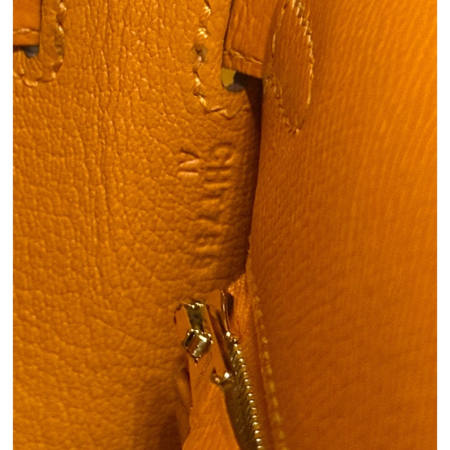 Hermes Kelly 25 Sellier Apricot Orange Epsom Leather Gold Hardware