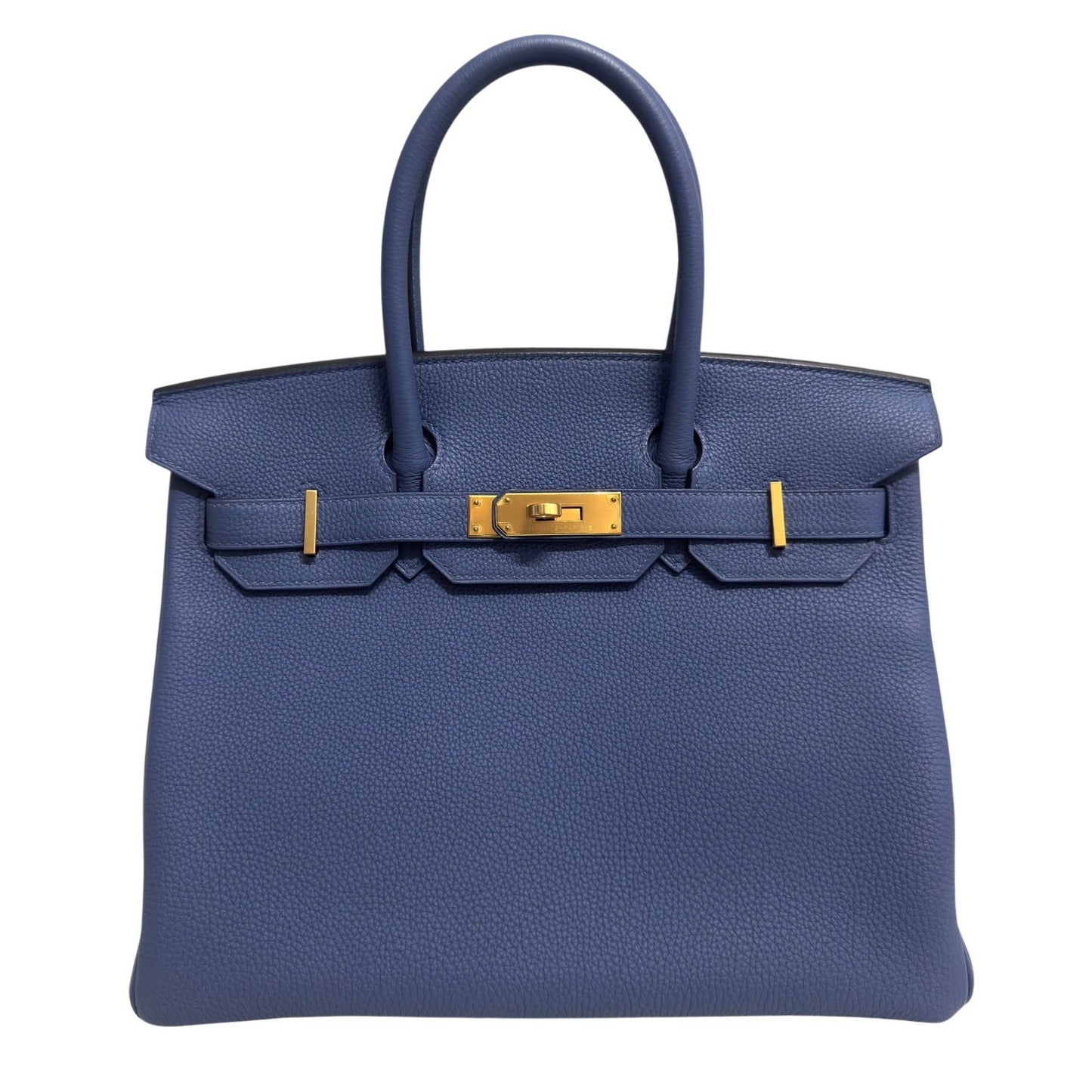 Hermes Birkin 30 Blue Brighton Togo Leather Gold Hardware RARE