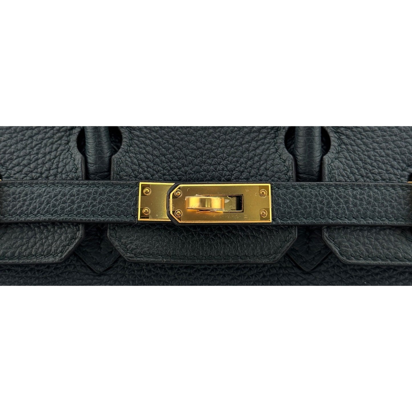 Hermes Birkin 25 Vert Cypress Dark Green Togo Leather Gold Hardware Handbag