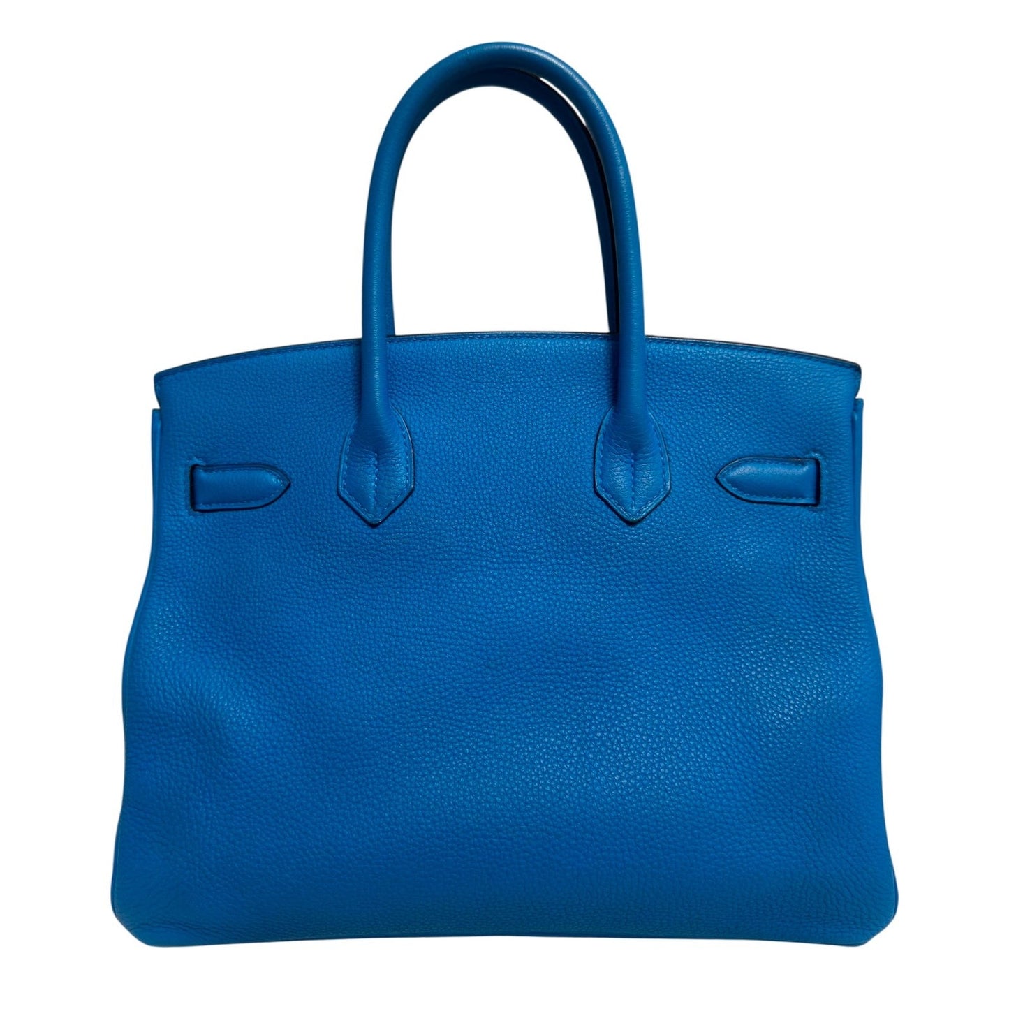 Hermes Birkin 30 Verso Blue Zanzibar Malachite Togo Leather Palladium Hardware