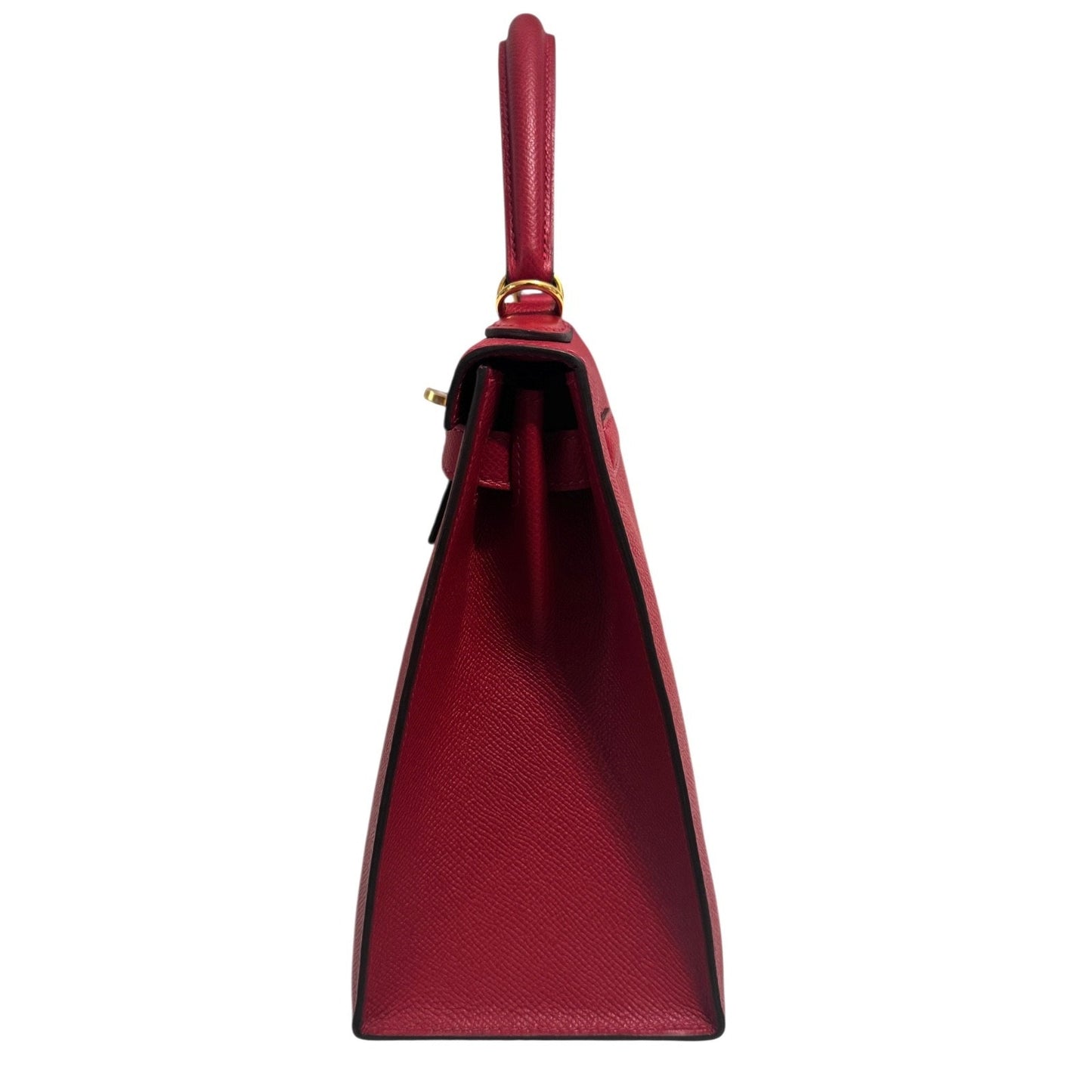 Hermes Kelly 28 Sellier Rouge Casaque Red Epsom Leather Gold Hardware