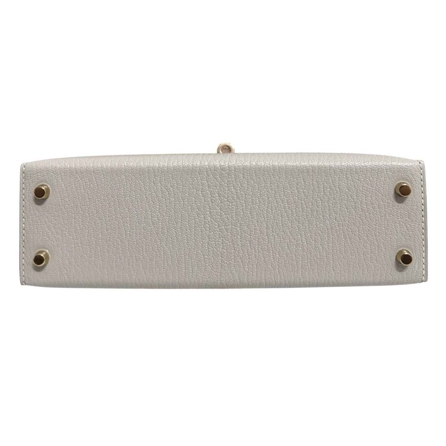 Hermes Kelly Mini 20 Special Order Gris Perle Tourterelle Chèvre Permabrass HWR