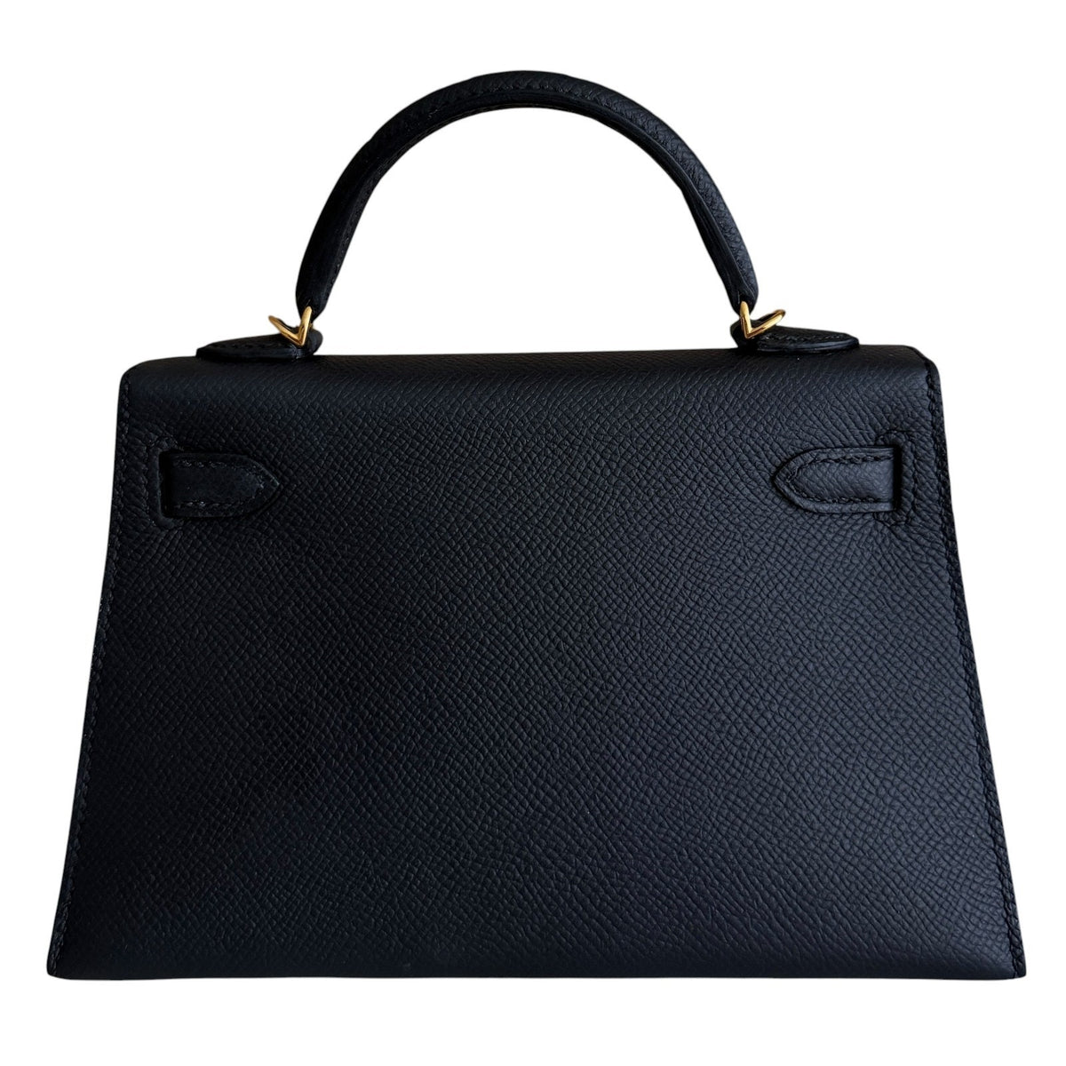 Hermes Kelly Mini 20 Black Noir Epsom Leather Gold Hardware