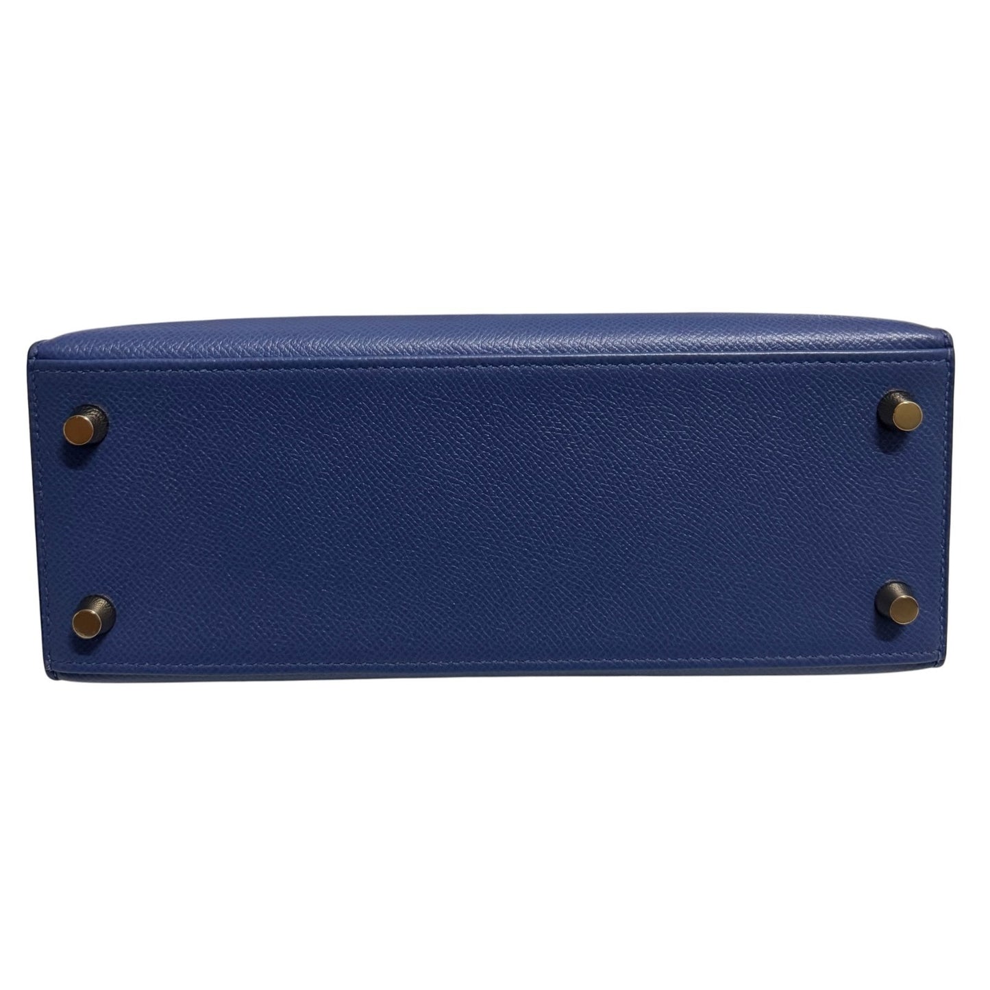 Hermes Kelly 25 Sellier Blue Brighton Epsom Gold Hardware RARE