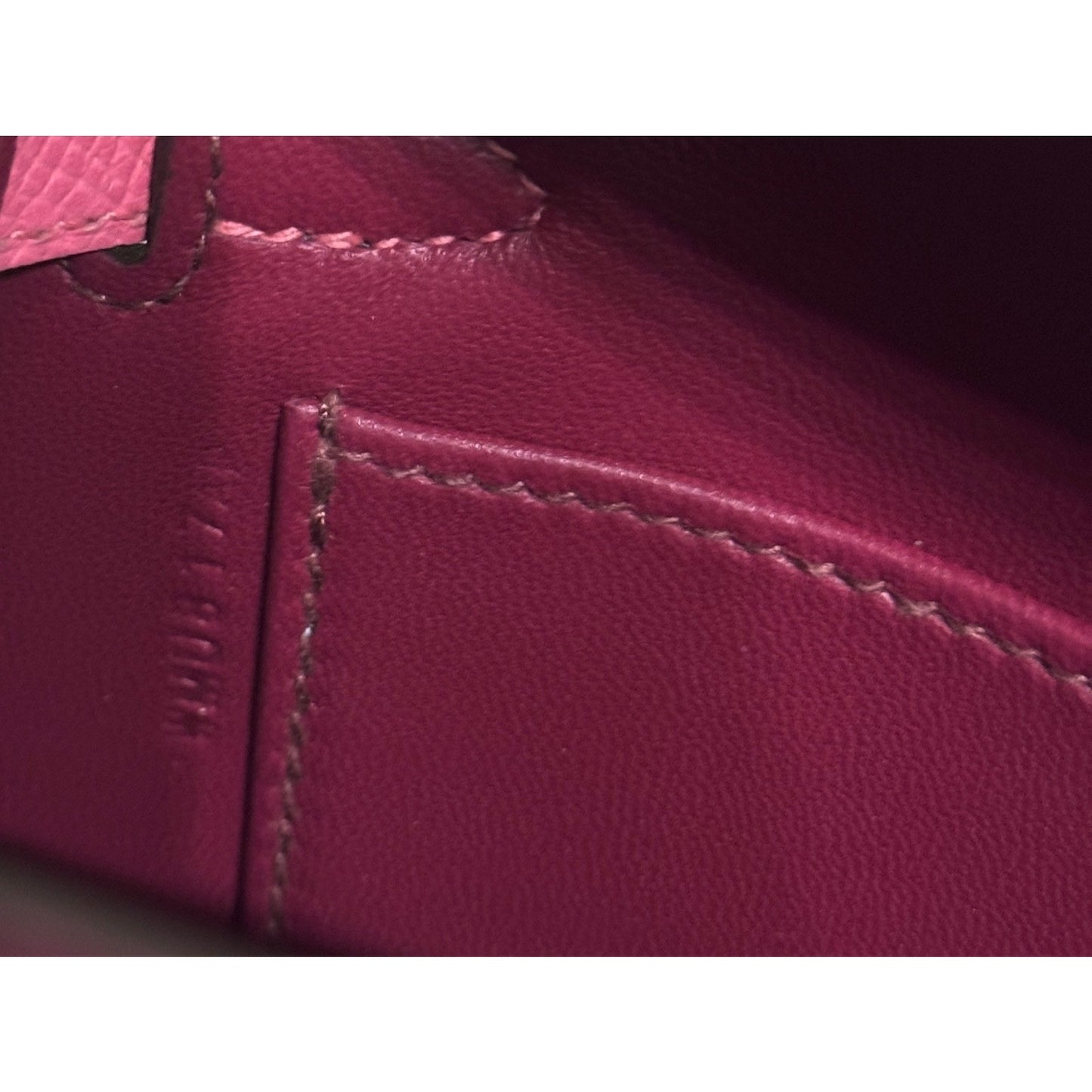 Hermes Kelly Mini 20 Tri Color Rubis Rose Azalee Rouge H Red Epsom Palladium Hwr