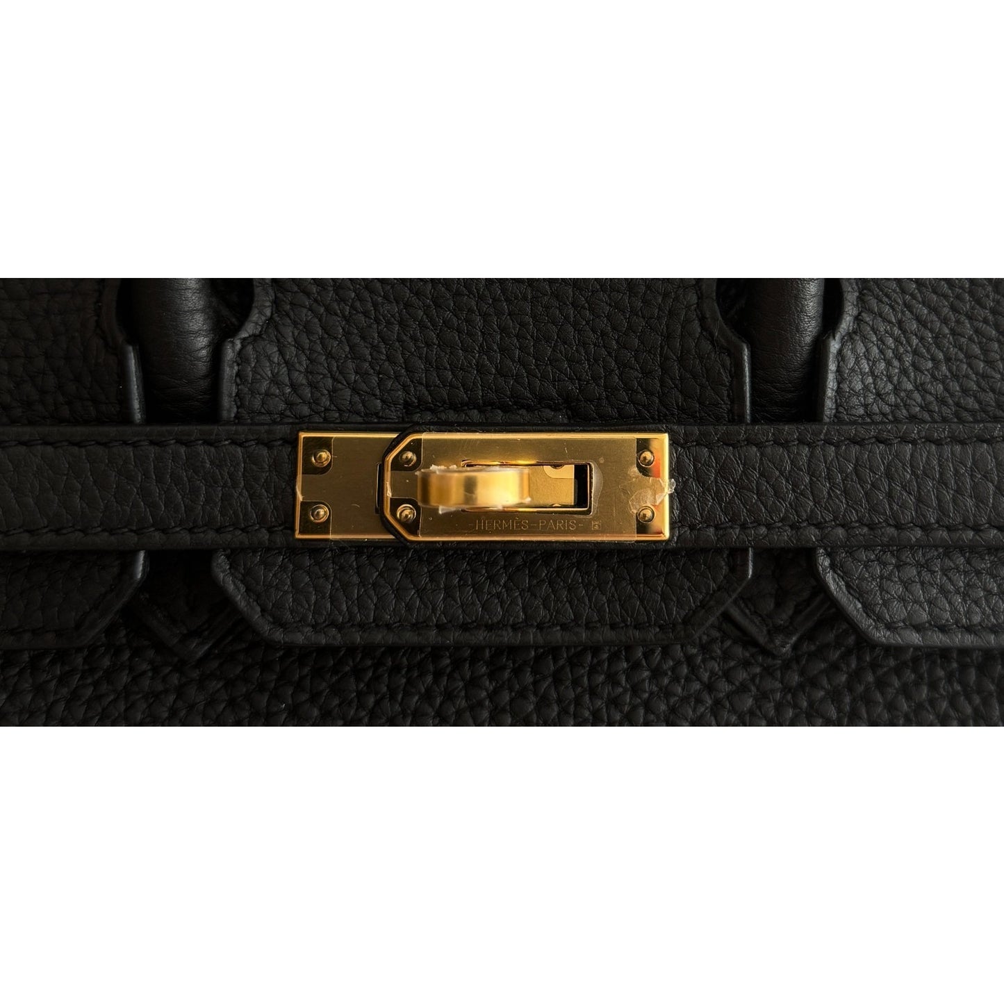 Hermes Birkin 25 Black Noir Togo Leather Gold Hardware RARE
