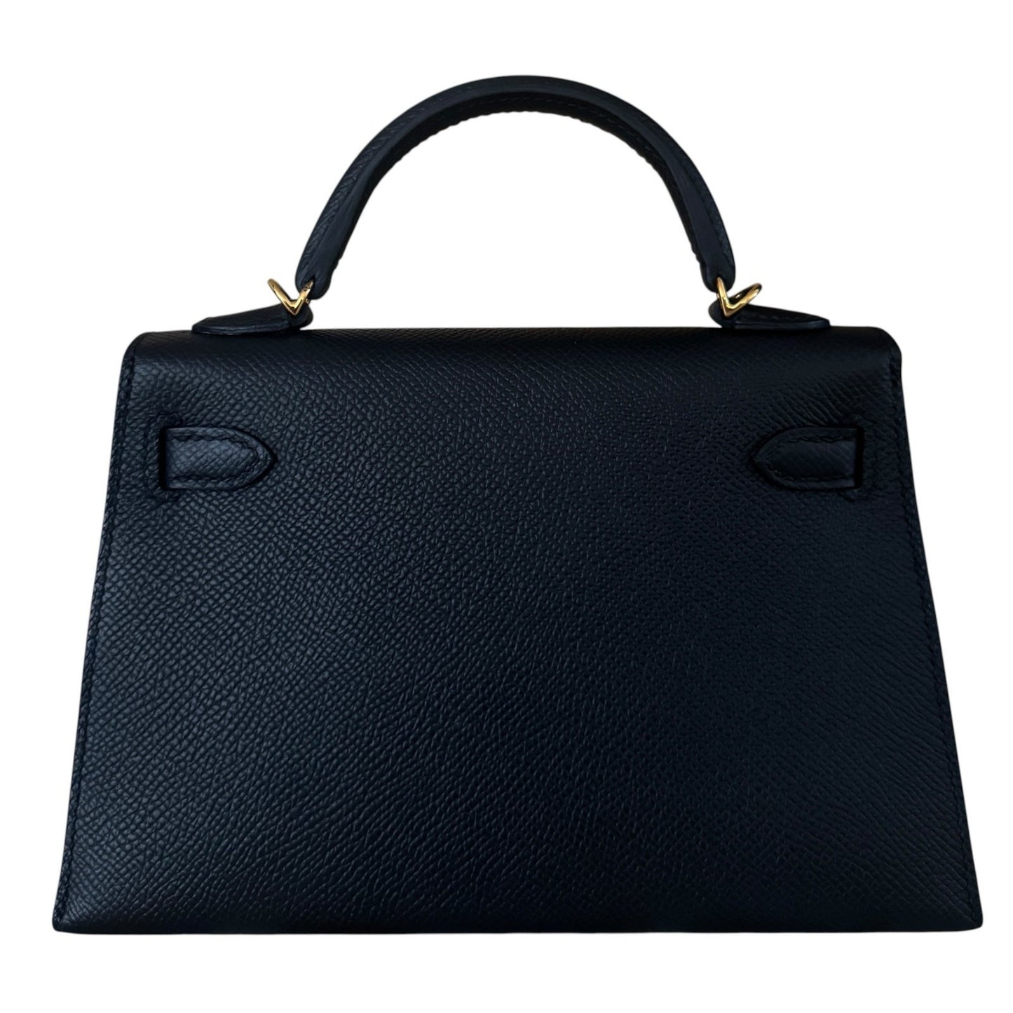 Hermes Kelly Mini 20 Black Noir Epsom Leather Gold Hardware