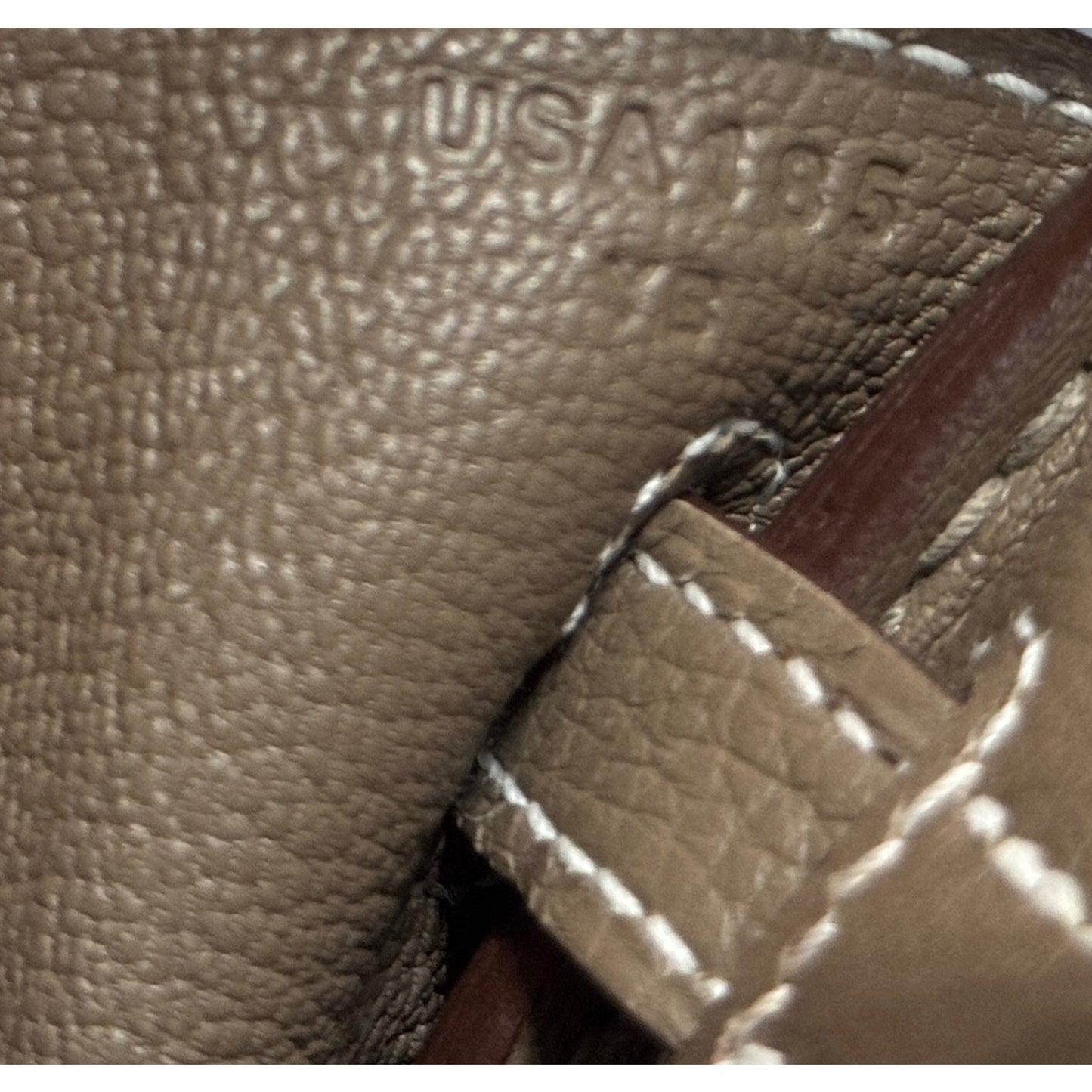 Hermes Birkin 25 Etoupe Gray Togo Leather Gold Hardware Handbag