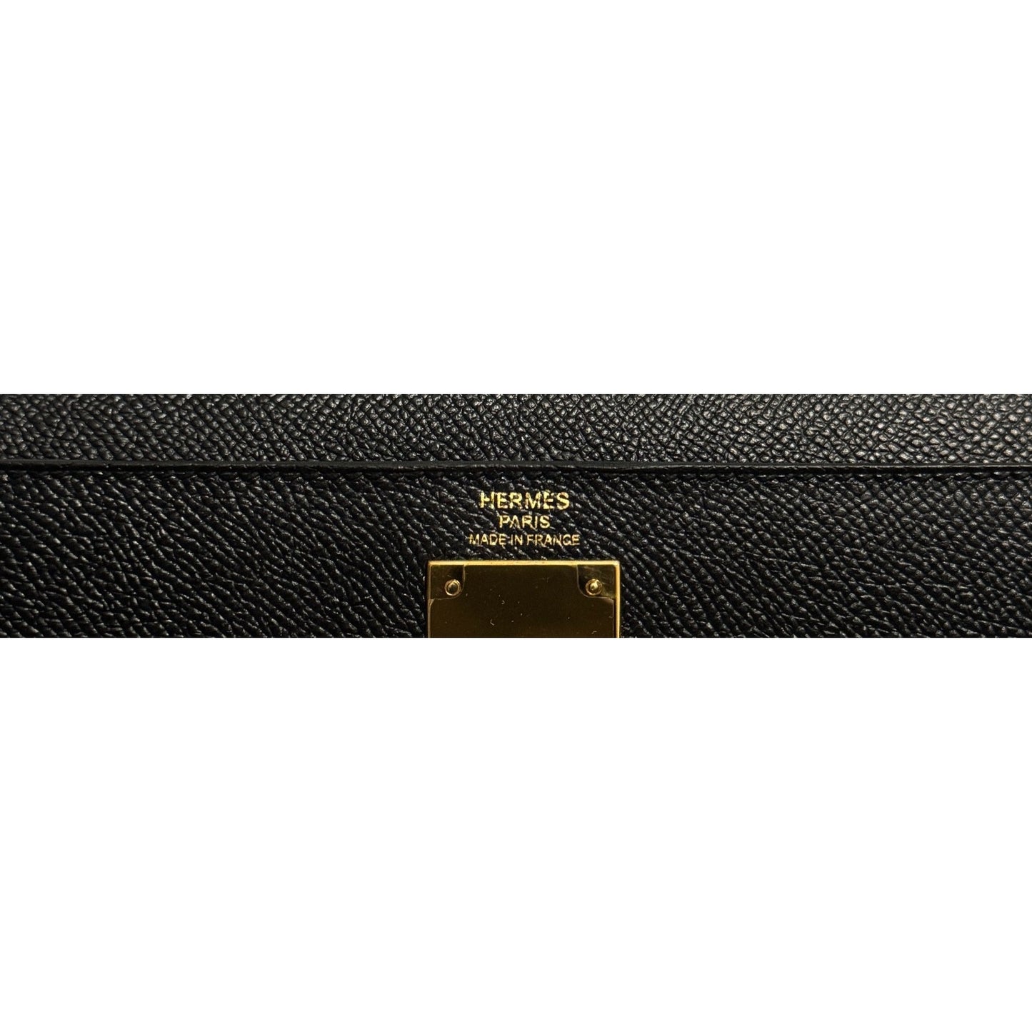 Hermes Kelly 28 Sellier Black Noir Epsom Leather Gold Hardware