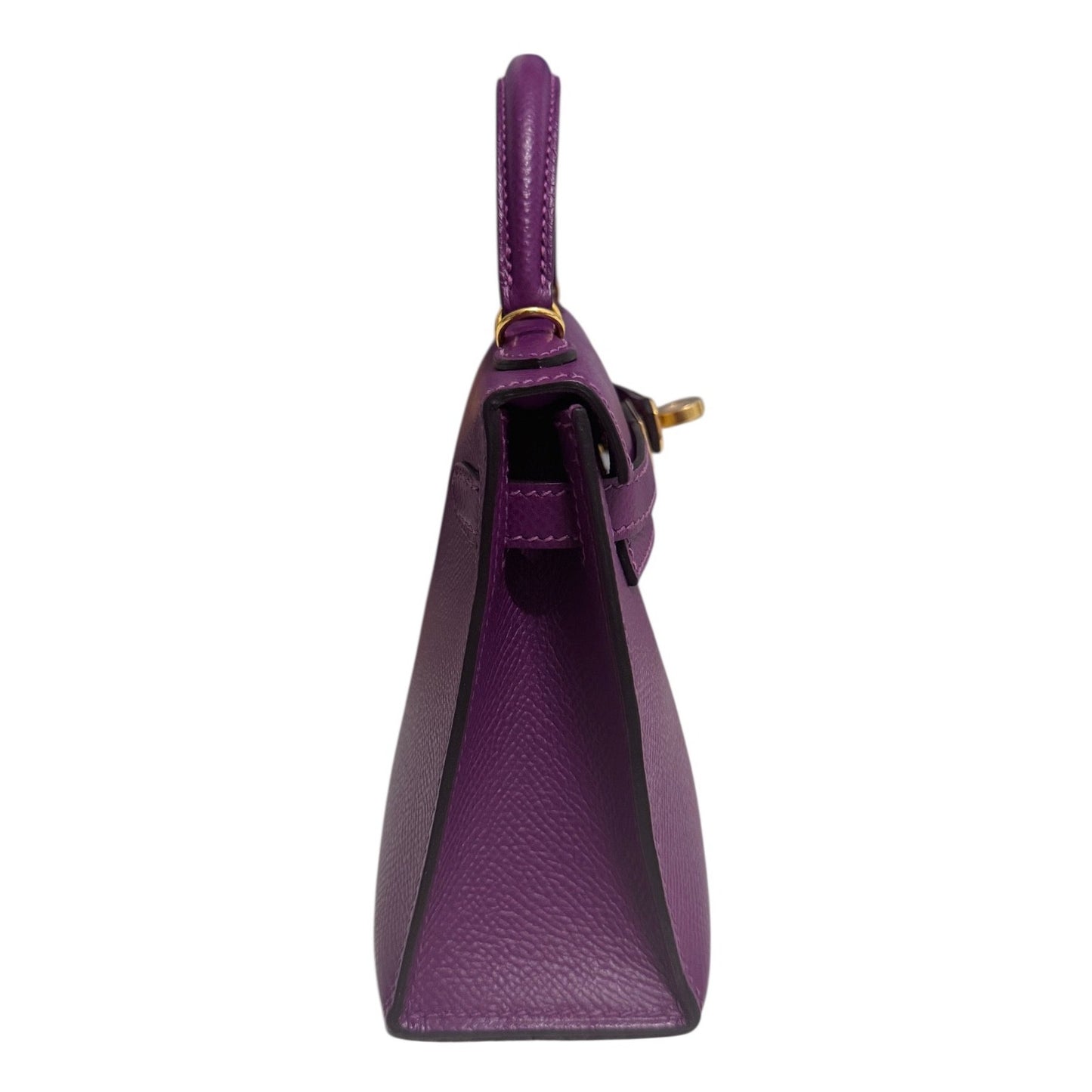 Hermes Kelly Mini 20 Anemone Purple Epsom Leather Gold Hardware RARE