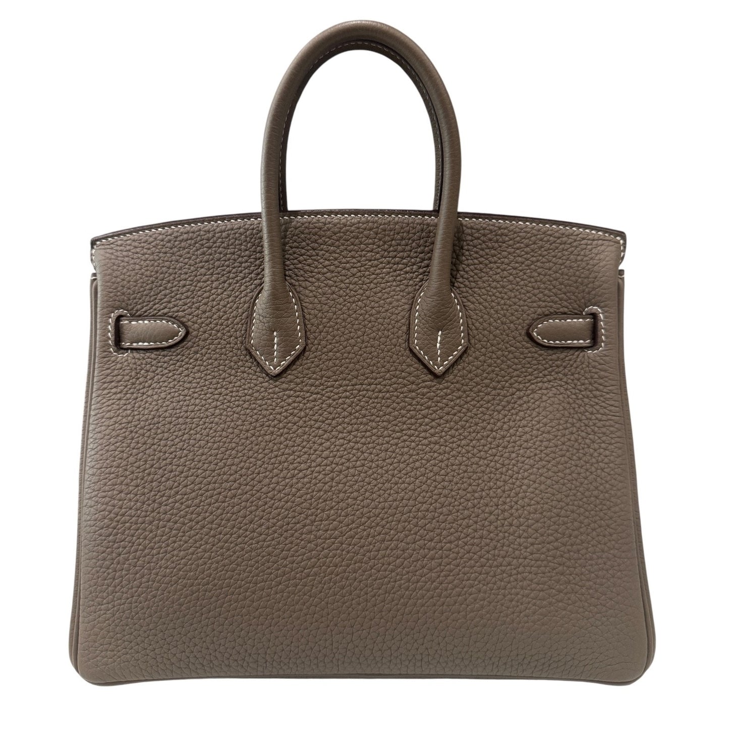 Hermes Birkin 25 Etoupe Gray Togo Leather Gold Hardware Handbag
