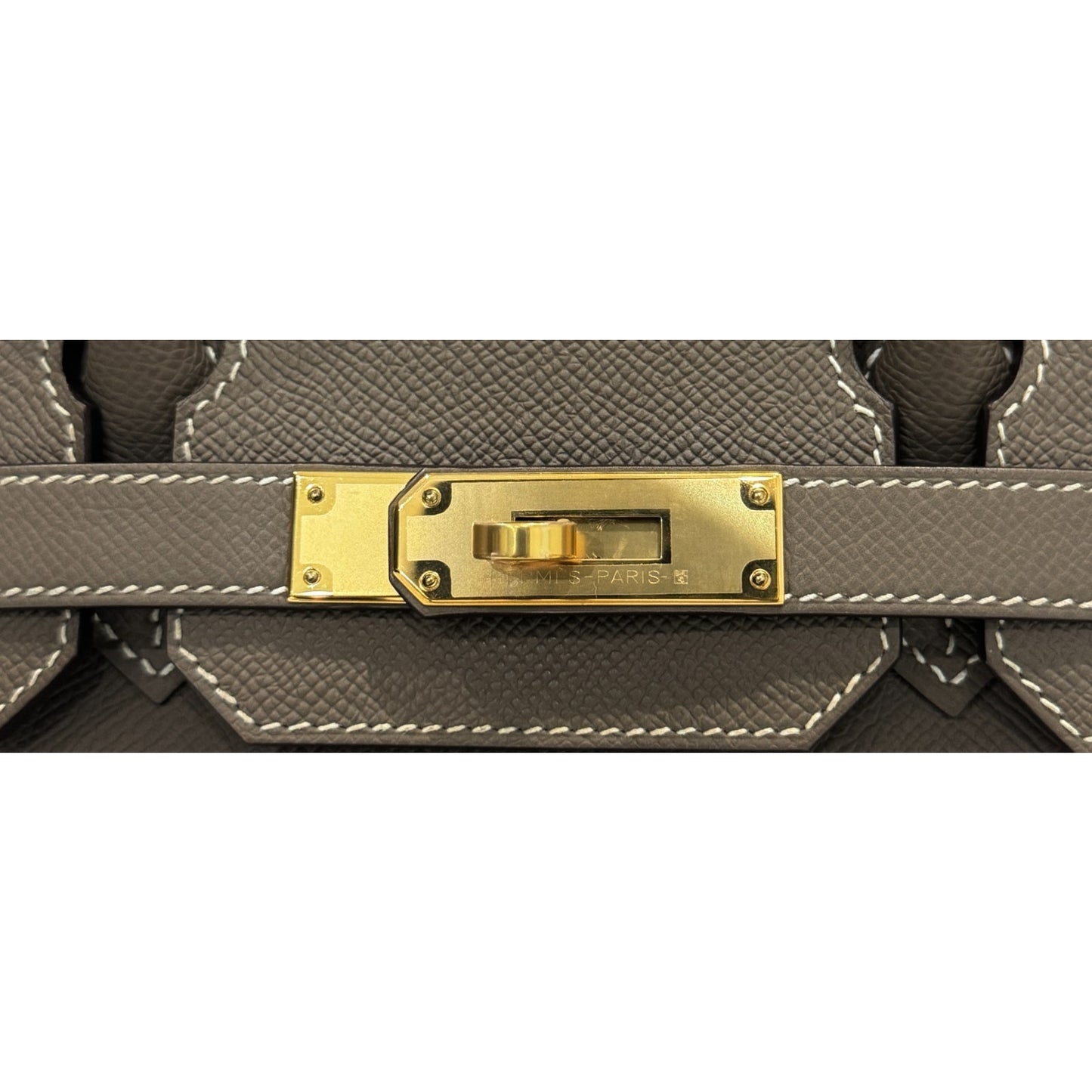 Hermes Birkin 30 Etoupe Gray Epsom Leather Gold Hardware