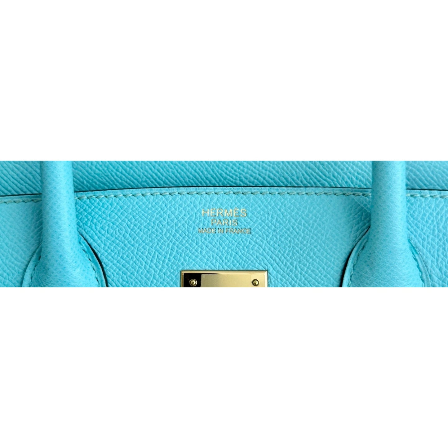 Hermes Birkin 30 Blue Atoll Epsom Leather Gold Hardware