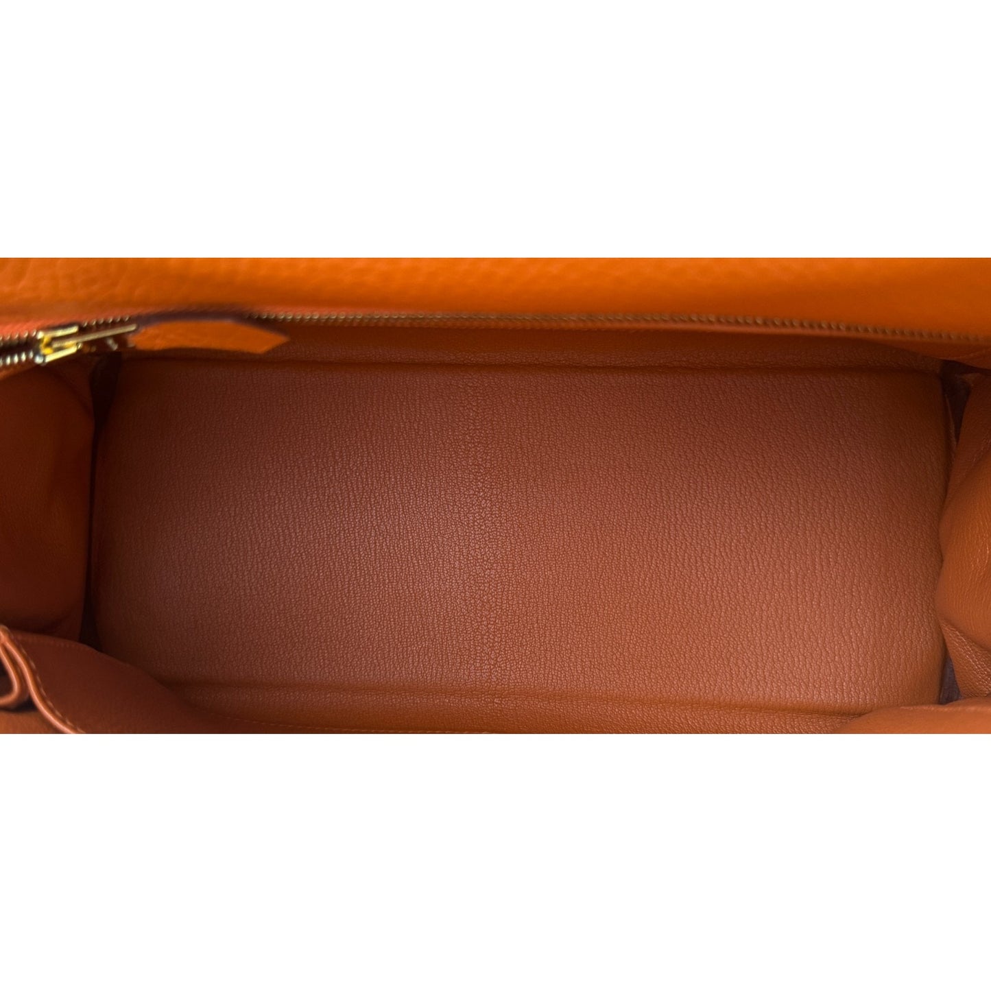Hermes Kelly 28 Retourne Orange Togo Leather Gold Hardware