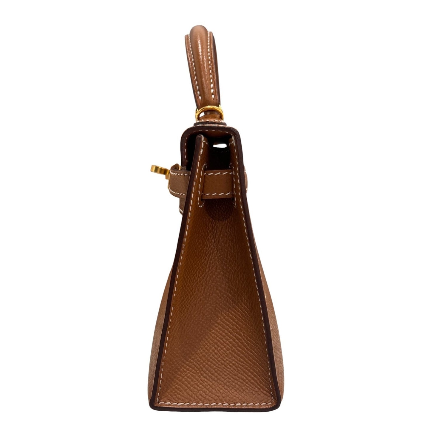 Hermes Kelly Mini 20 Gold Tan Epsom Leather Gold Hardware