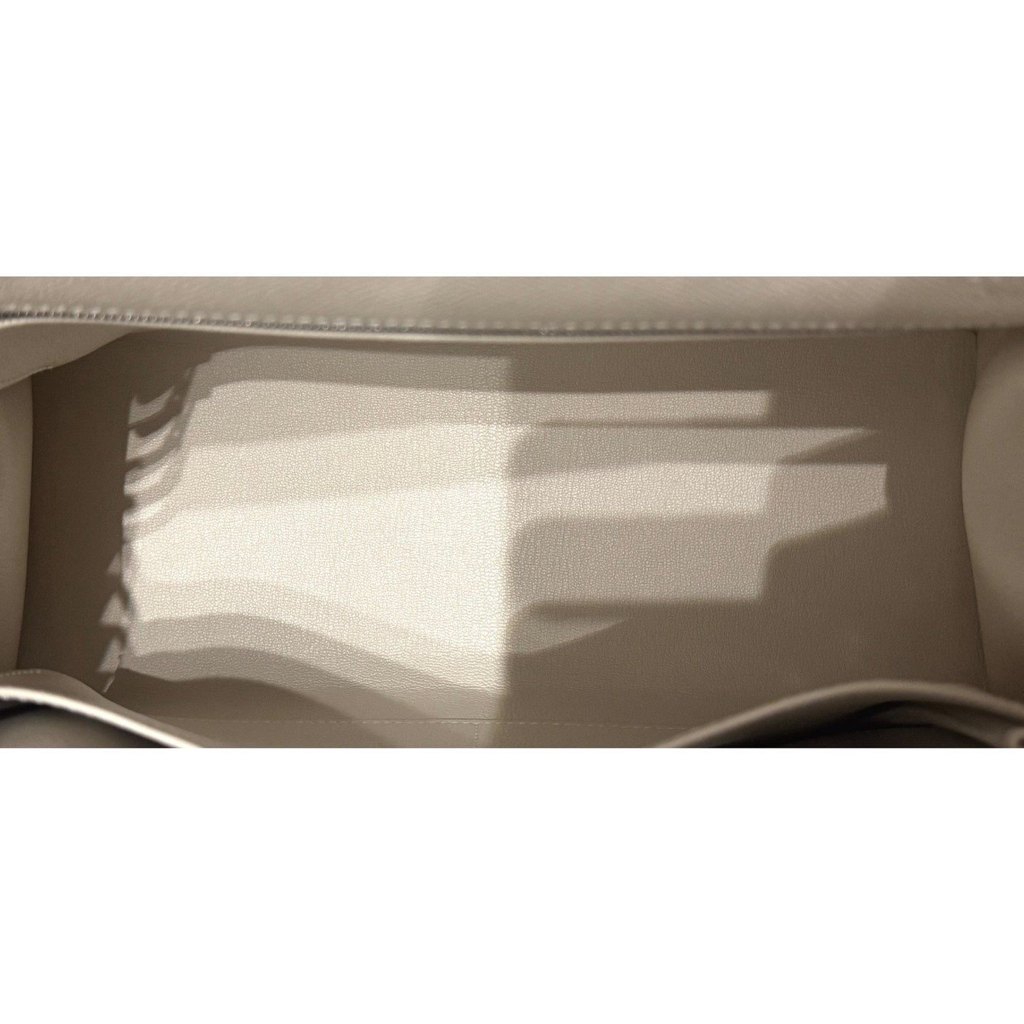 Hermes Kelly 28 Sellier Craie White Epsom Leather Palladium Hardware RARE