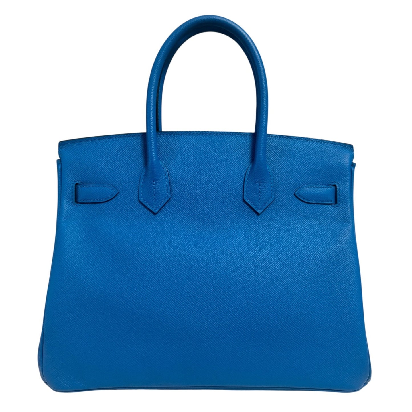 Hermes Birkin 30 Blue Zanzibar Bleu Epsom Leather Gold Hardware
