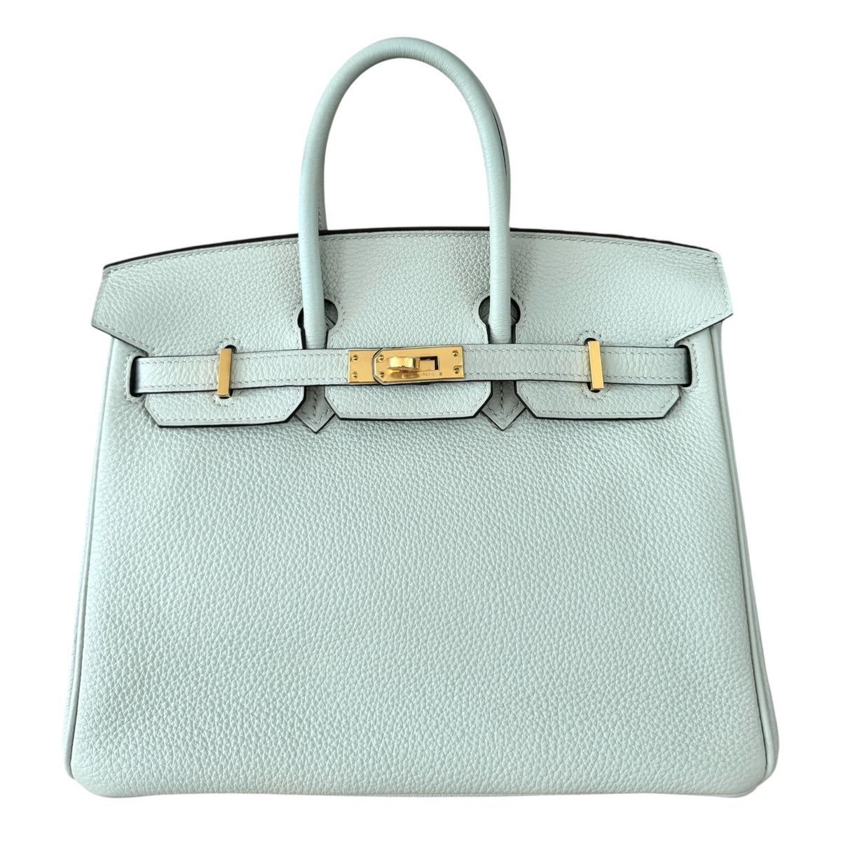 Hermes Birkin 25 Gris Neve Gray Togo Leather Gold Hardware