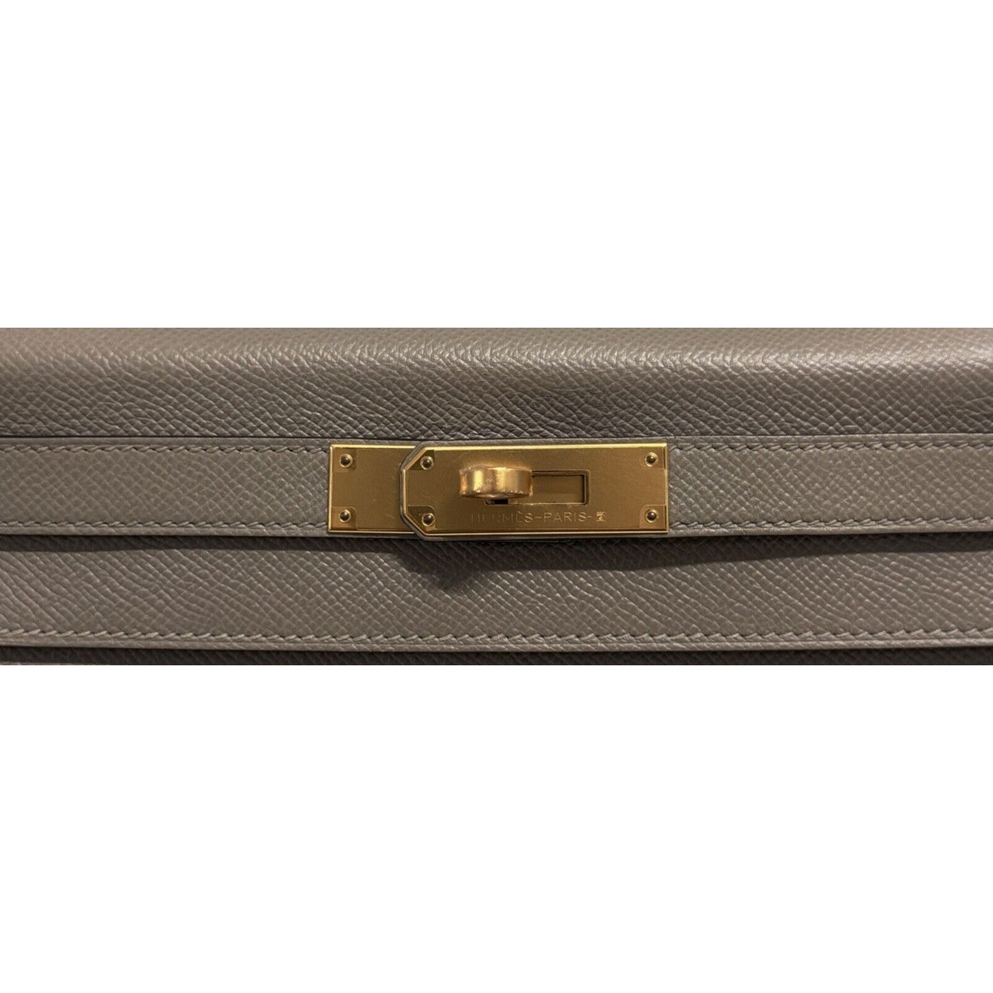 Hermes Kelly 28 Sellier Gris Asphalt Gray Grey Epsom Leather Gold Hardware