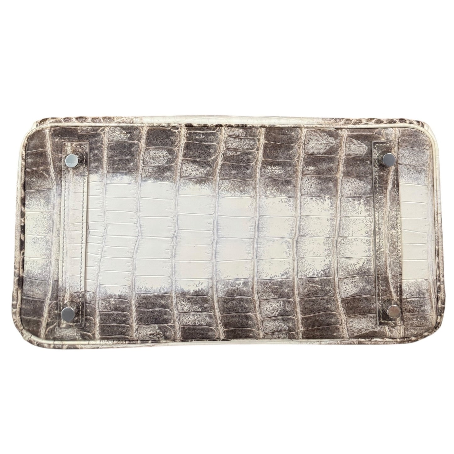 Hermes Birkin 30 White Himalayan Crocodile Matte Leather Palladium Hardware RARE