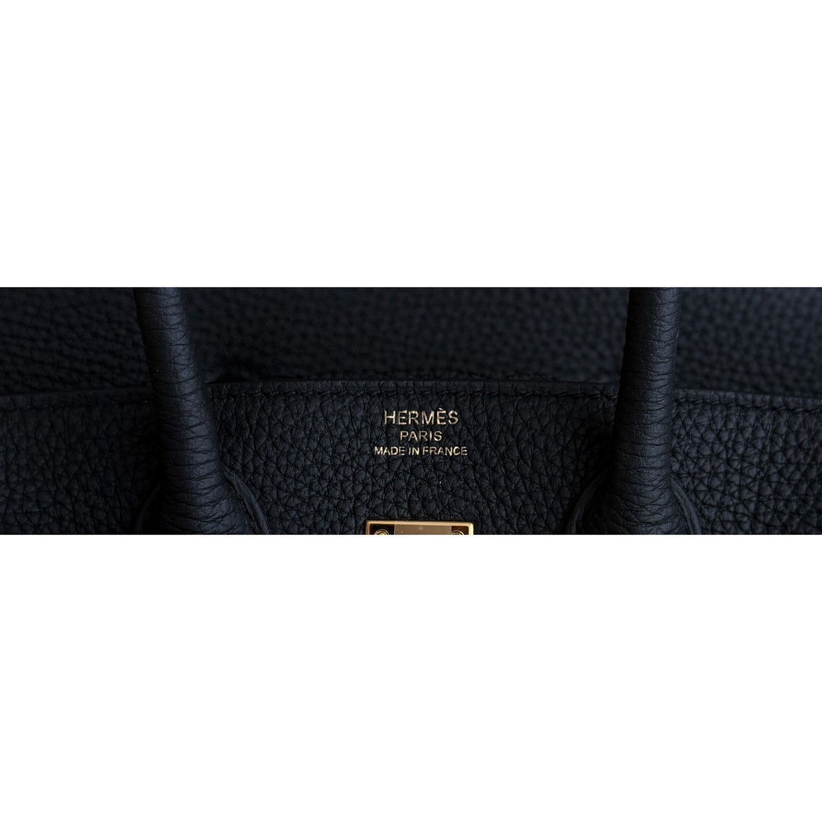 Hermes Birkin 25 Black Noir Togo Leather Gold Hardware RARE