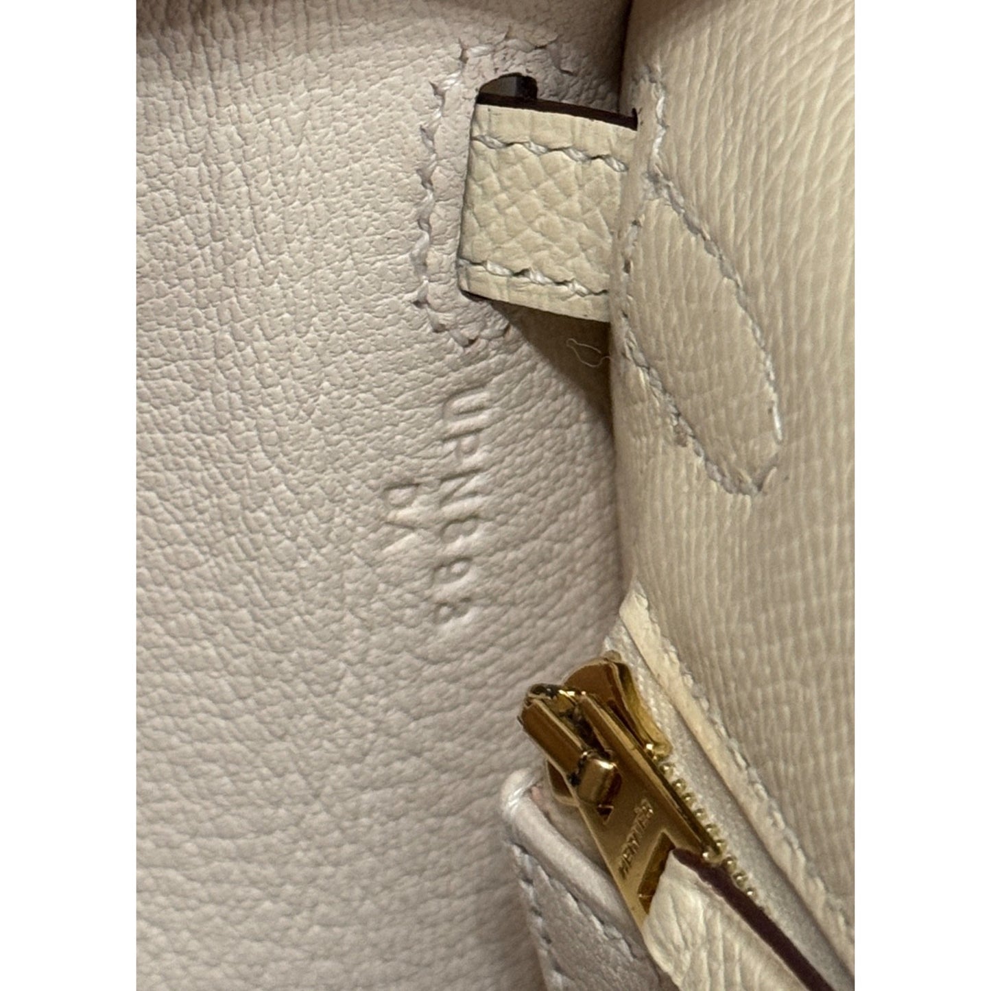 Hermes Kelly 25 Sellier Nata Cream Epsom Leather Gold Hardware