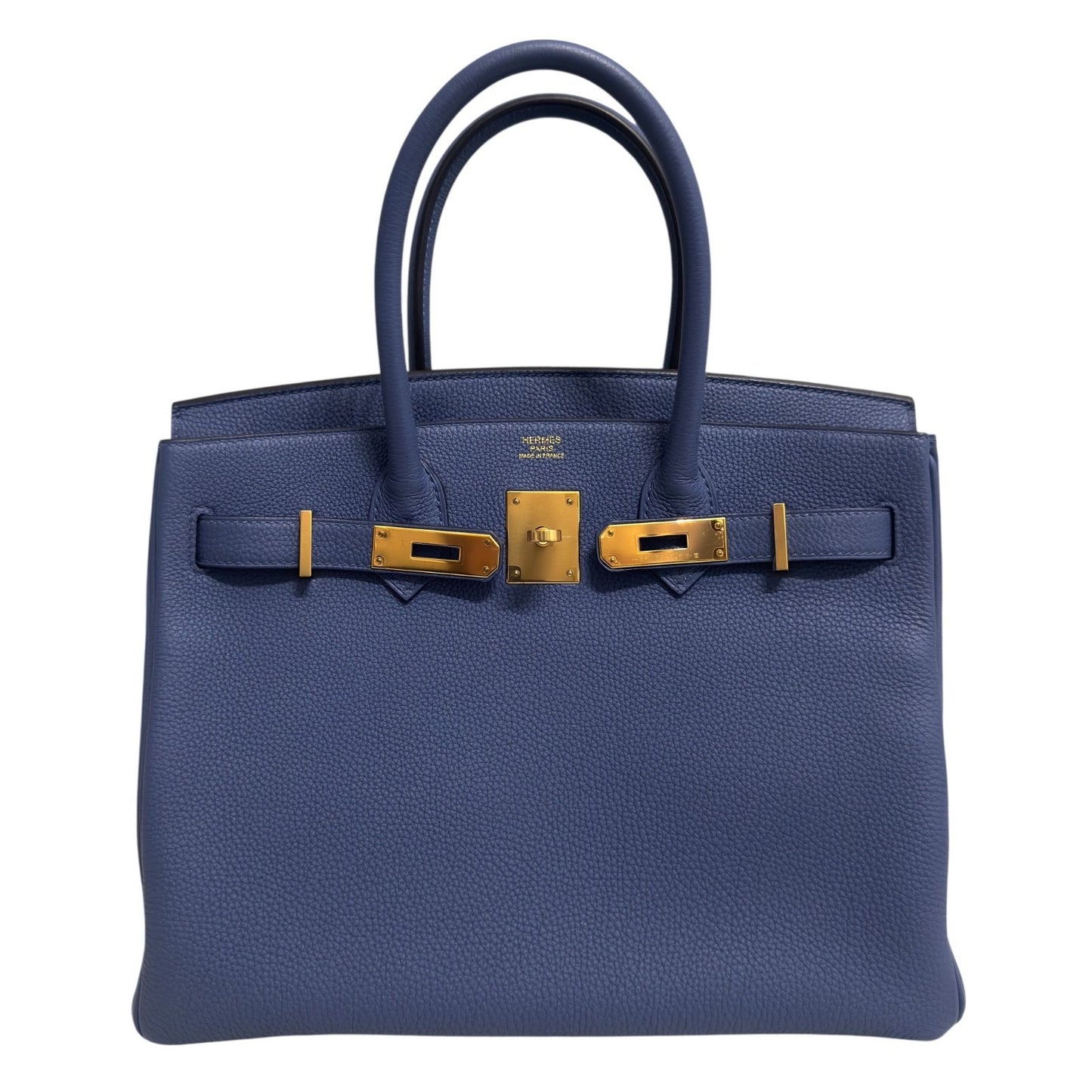 Hermes Birkin 30 Blue Brighton Togo Leather Gold Hardware RARE