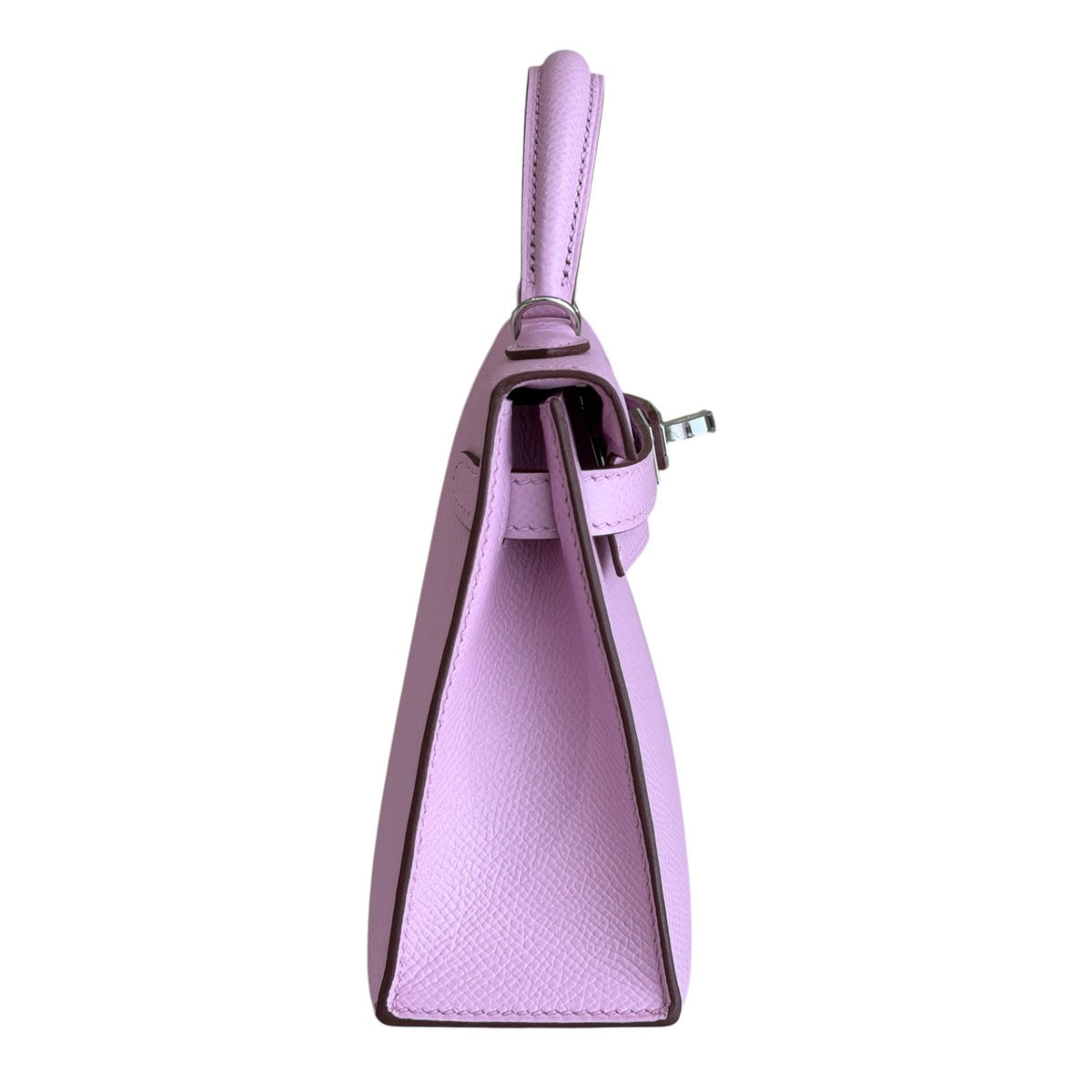 Hermes Kelly Mini 20 Mauve Sylvester Pink Epsom Leather Palladium Hardware