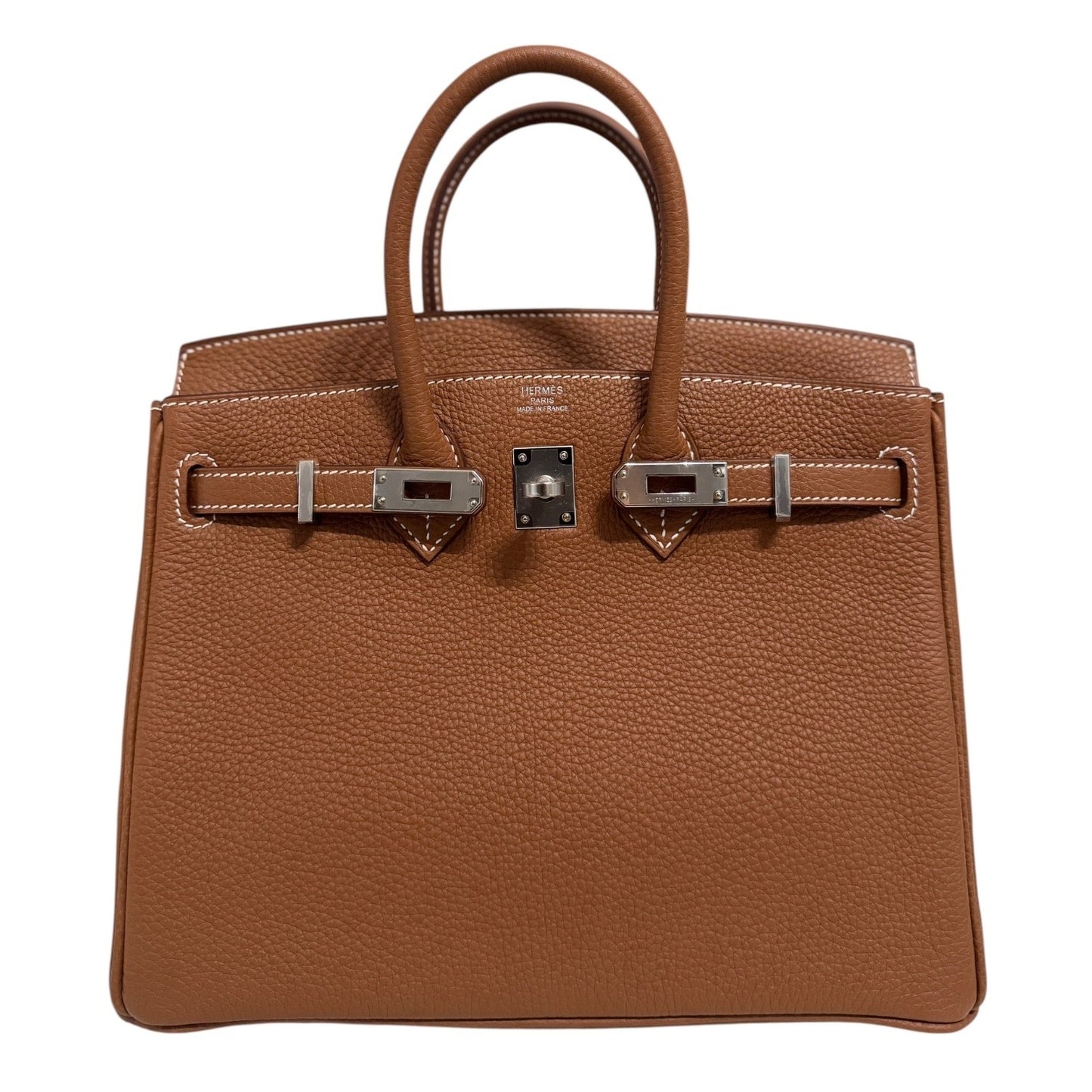 Hermes Birkin 25 Gold Tan Togo Leather Palladium Hardware 2024 New