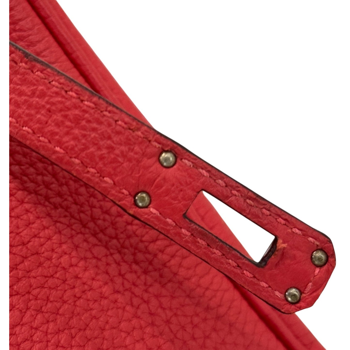 Hermes Birkin 25 Bougainvillea Red Pink Togo Leather Palladium Hardware