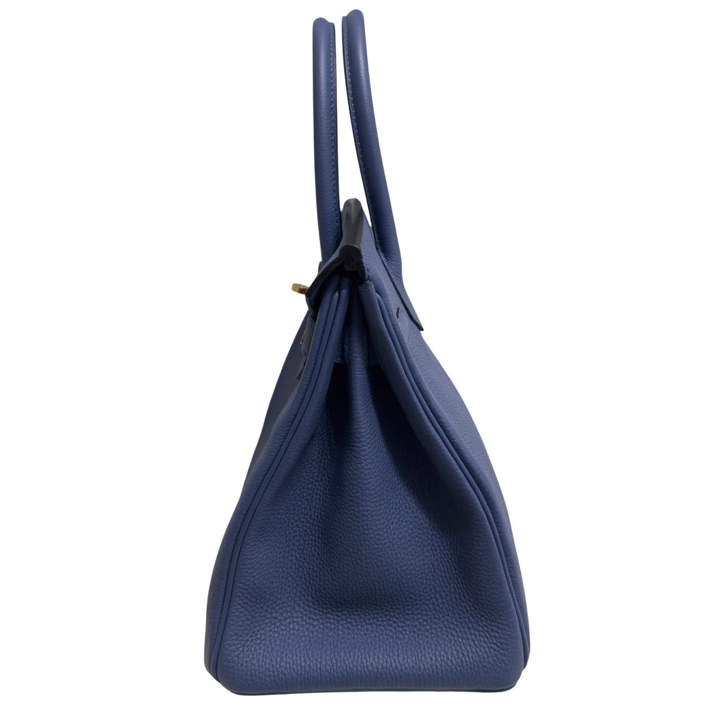 Hermes Birkin 30 Blue Brighton Togo Leather Gold Hardware RARE