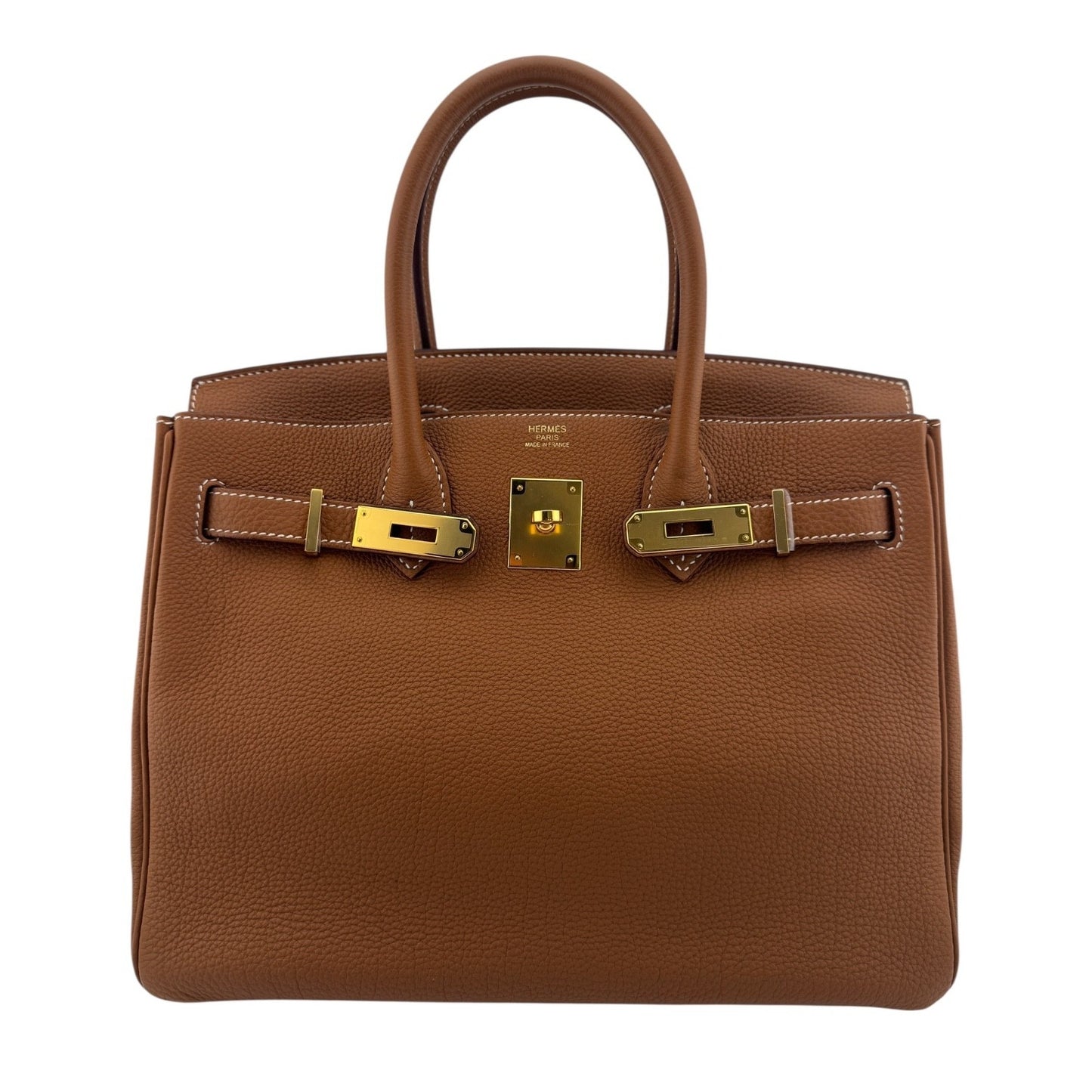 Hermes Birkin 30 Gold Camel Tan Togo Leather Gold Hardware RARE