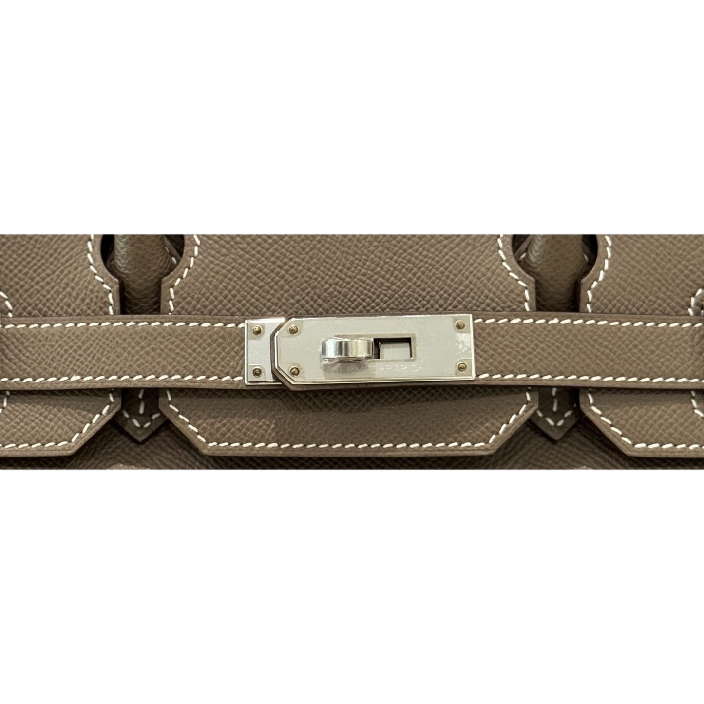 Hermes Birkin 30 Etoupe Gray Epsom Leather Palladium Hardware